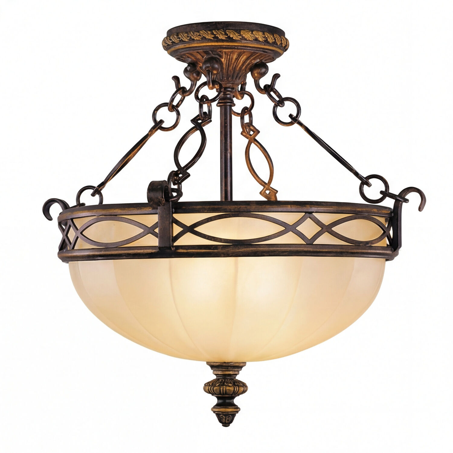 Kronleuchter, hängendes Licht, Pendellampe, Bronzefinish, Glaskugel