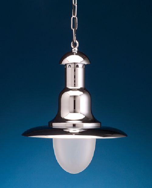 Brillante lampe à suspendre VIAREGGIO Chrome Maritim