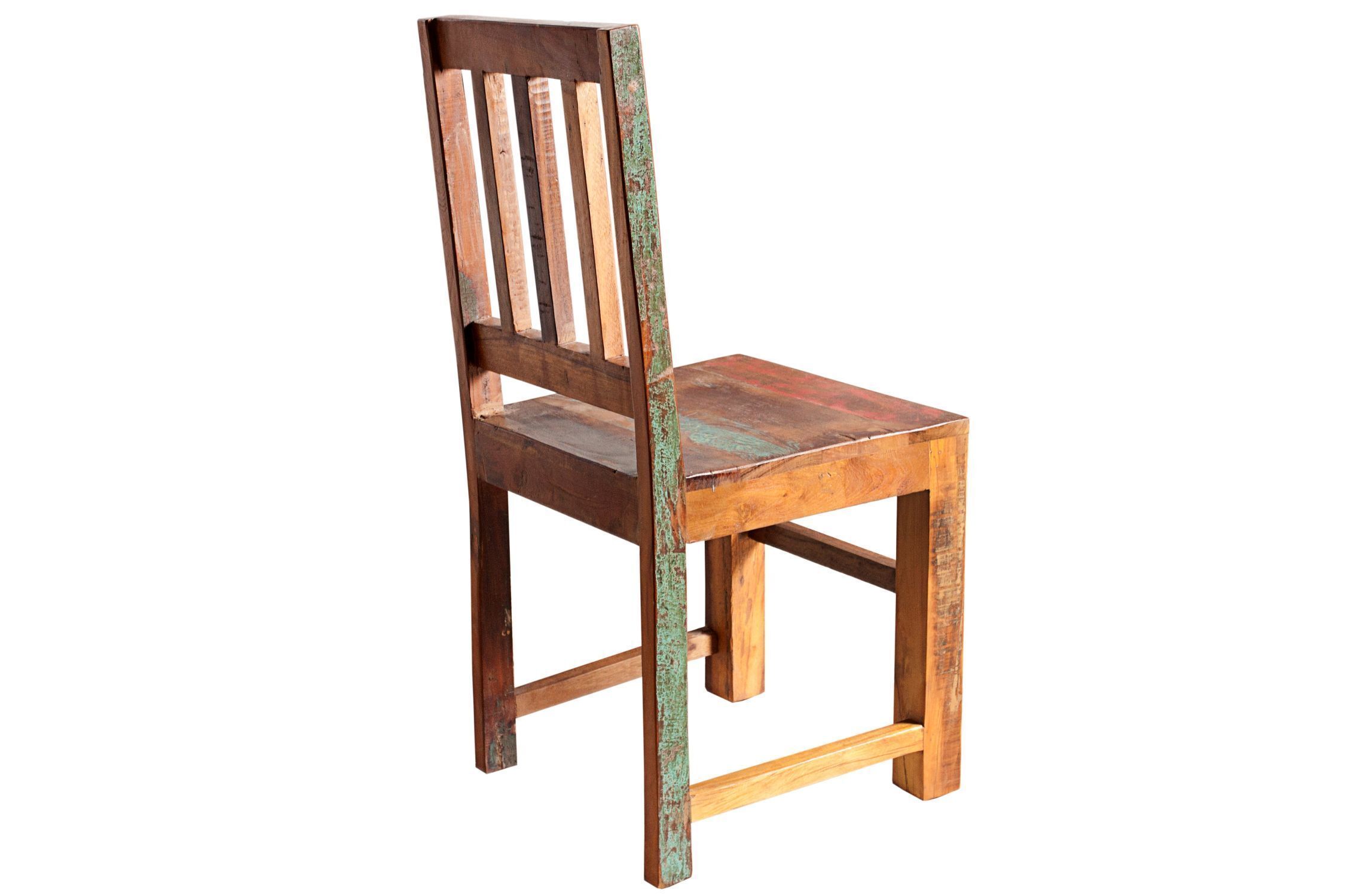 Chaise de salle à manger en bois multicolore Unikat Handarbeit BLANCA Moebel, Stuhl, Holz