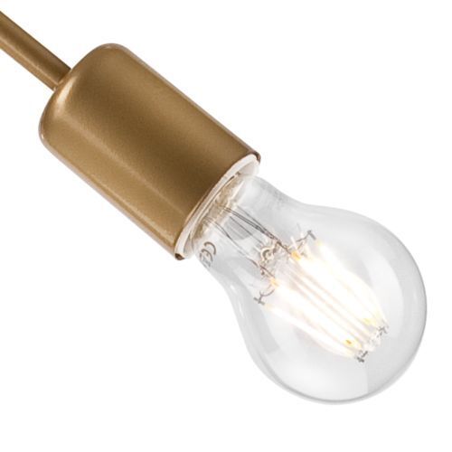 Lampe à suspendre métal or 6-flmg table à manger stylée
