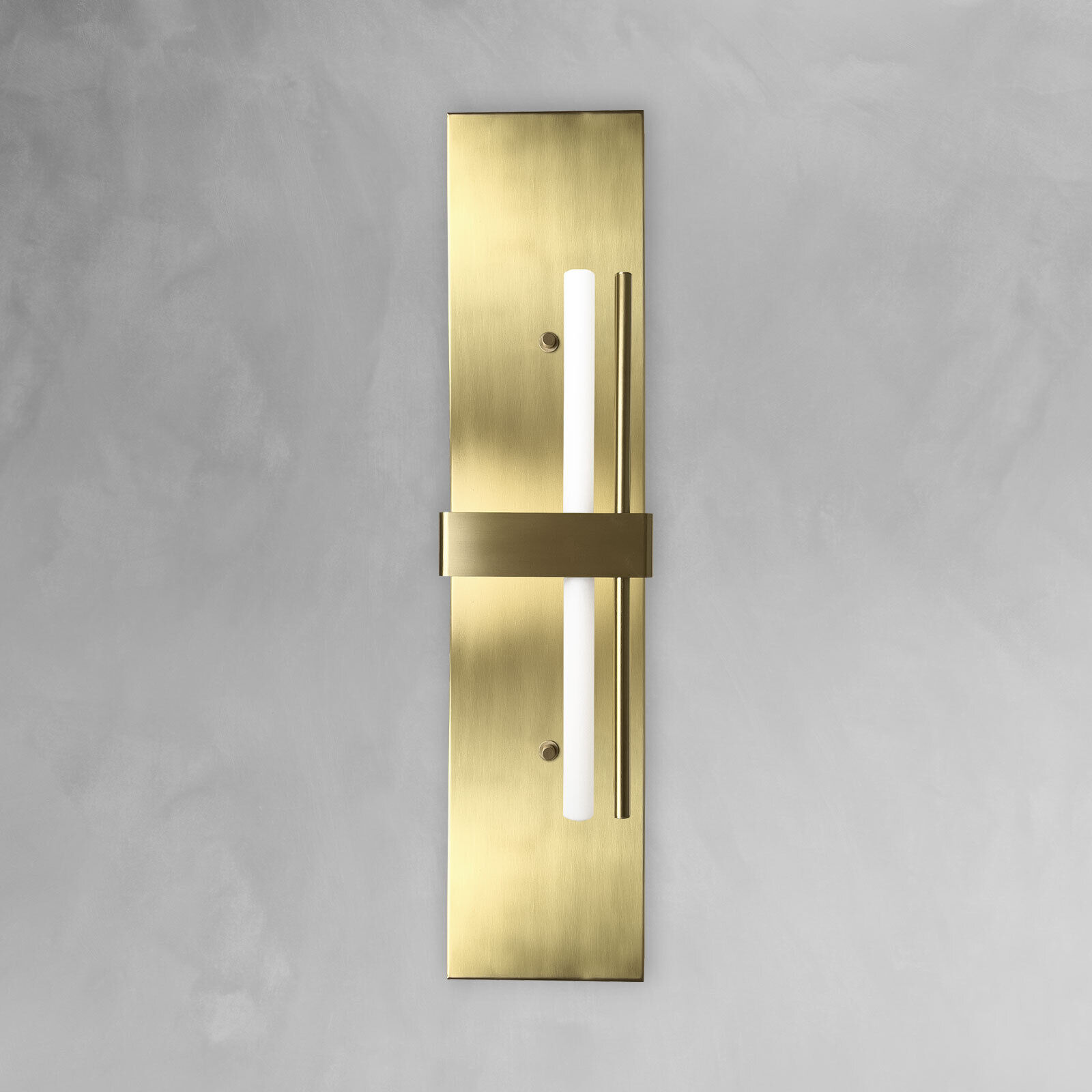 Applique laiton H : 80 cm grand massif en bronze clair pour S14d