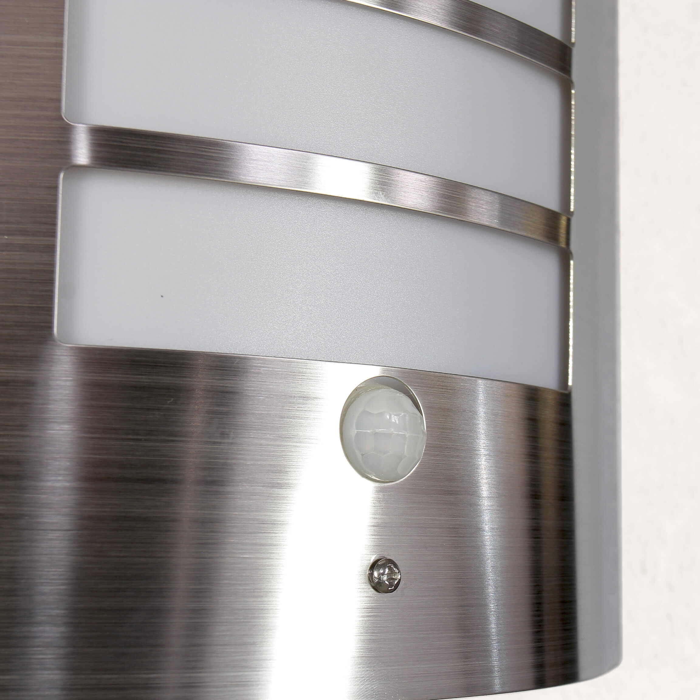 Applique murale détecteur de mouvement acier inoxydable IP44 résistant aux intempéries Aluminium