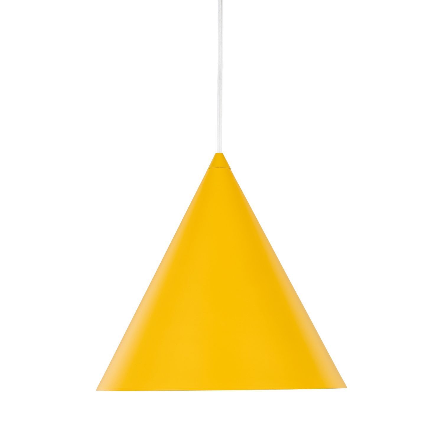Lampe à suspendre jaune métal E27 Ø 25 cm H : max. 160 cm réglable