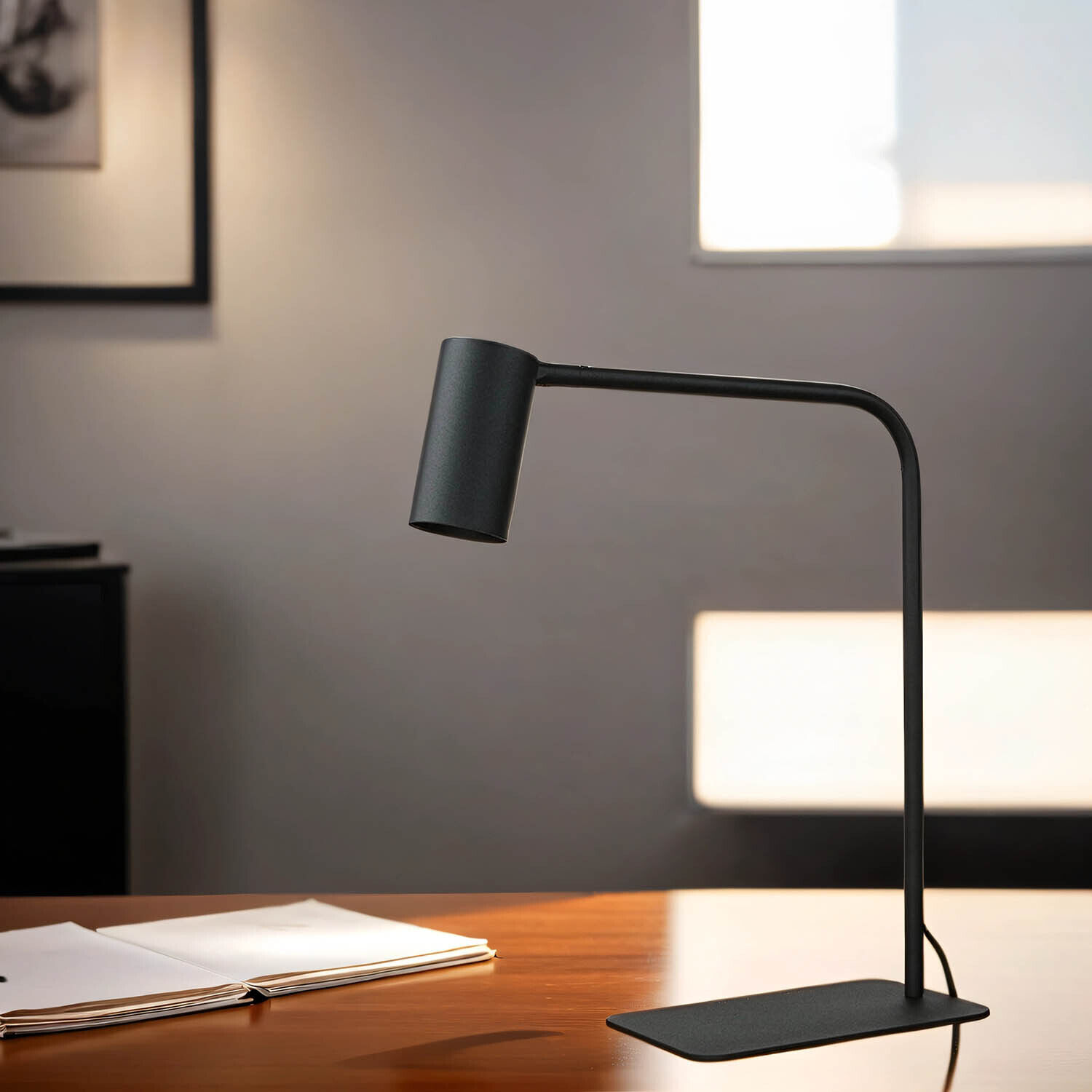 Lampe de table ajustable Noir Métal 40cm GU10