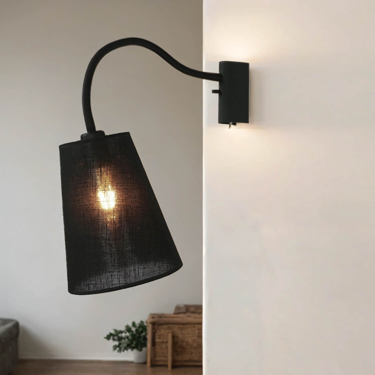 Applique murale flexible FLEX SHADE en noir Lampe, Lampenschirm