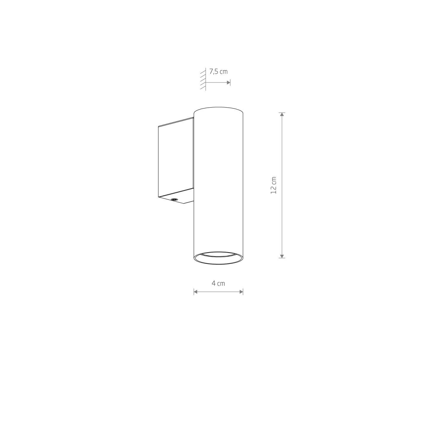 Applique murale Blanc GU10 R35 Métal Moderne Downlight intérieur