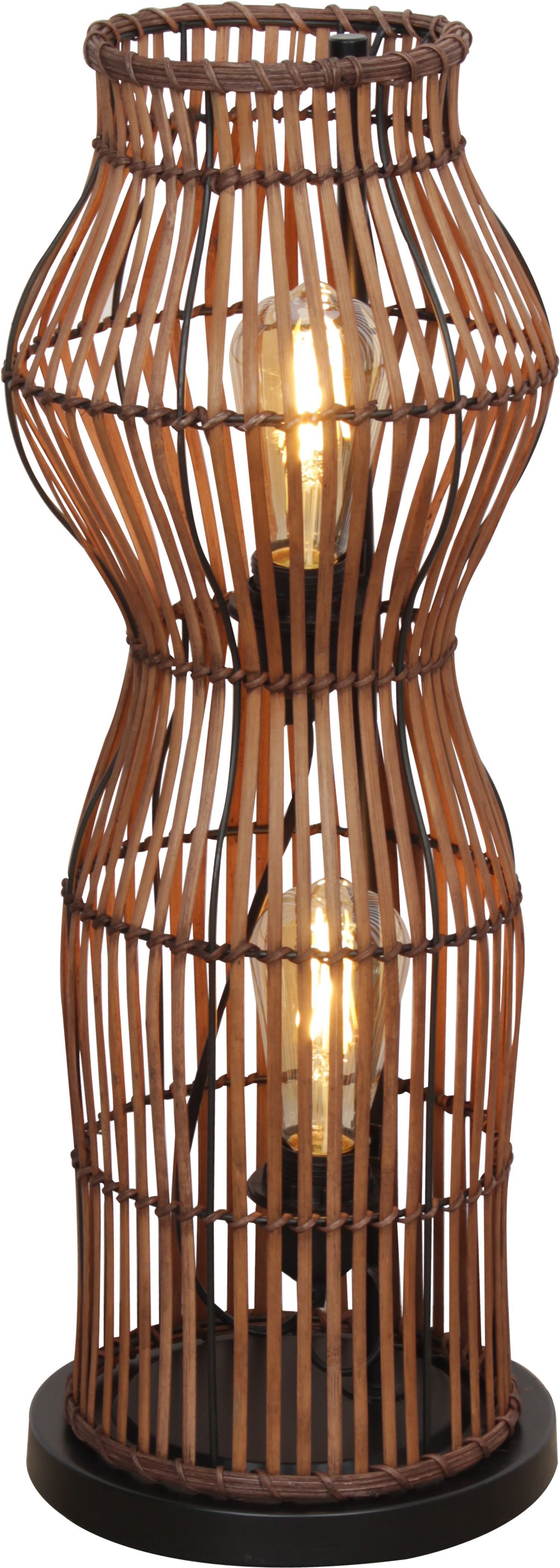 Lampe, Lampenschirm, Rattan, Tischlampe, Ambientelicht