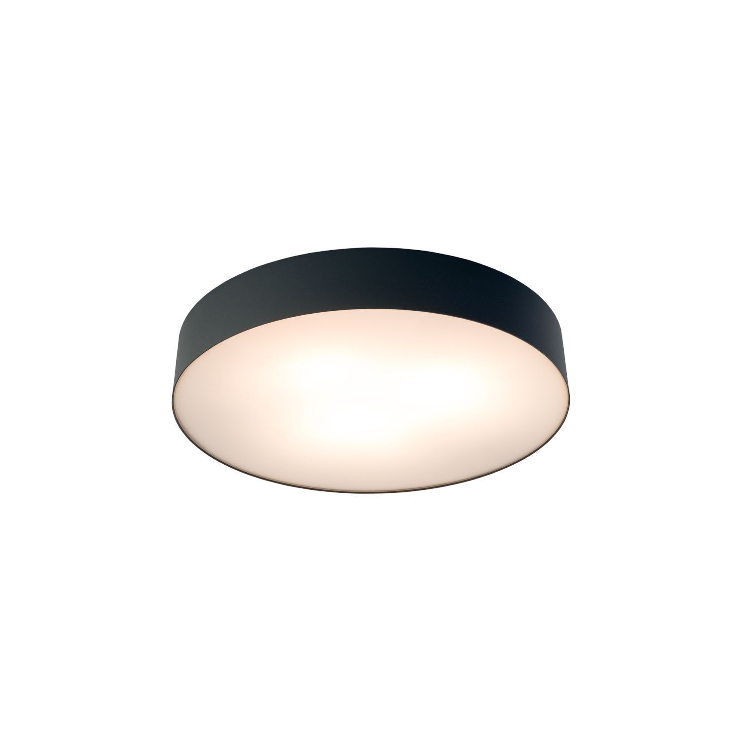 Plafonnier 3 flammes noir E14 Ø 40,5 cm rond
