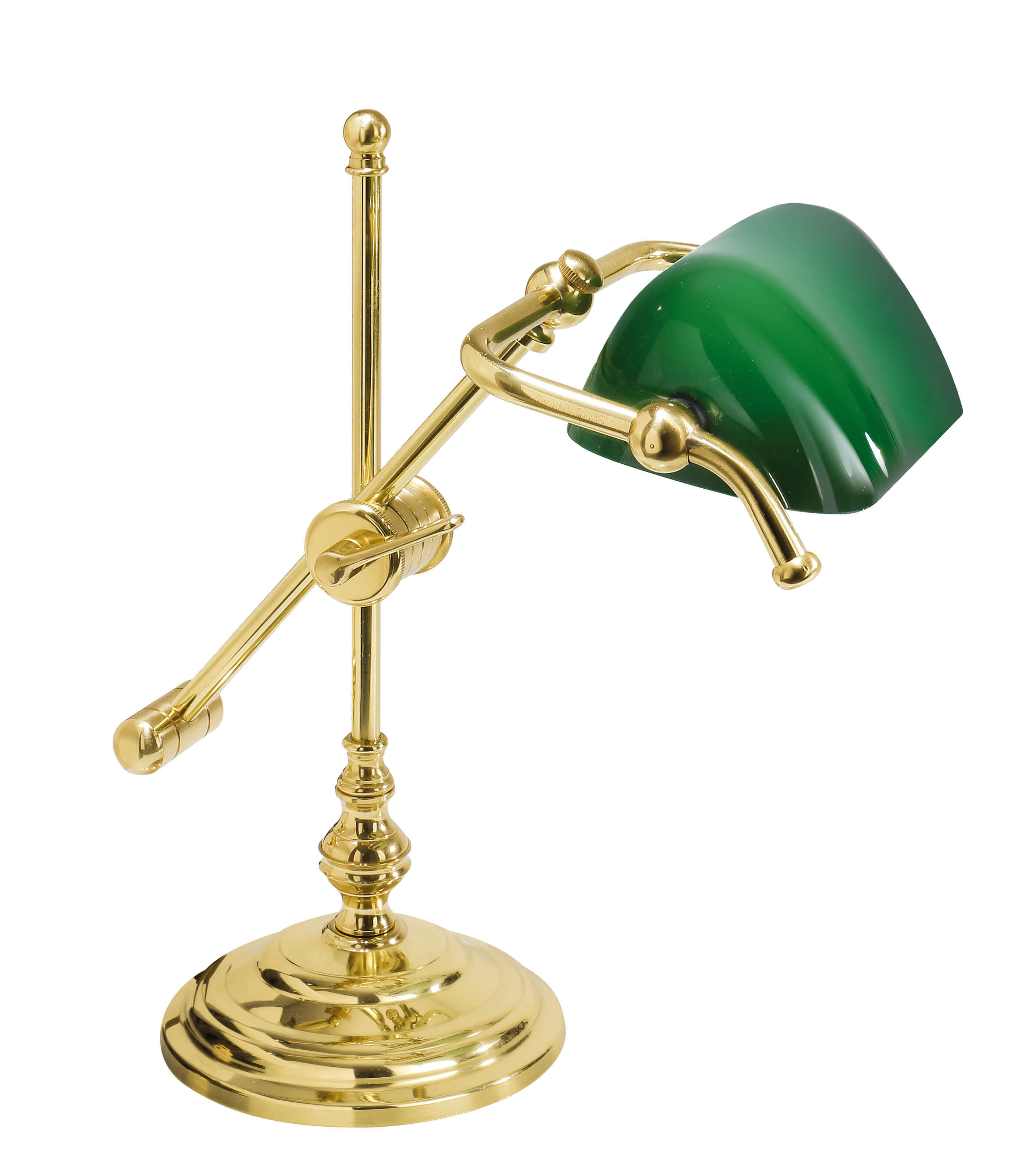 Lampe de table or 24 carats laiton véritable Art Nouveau