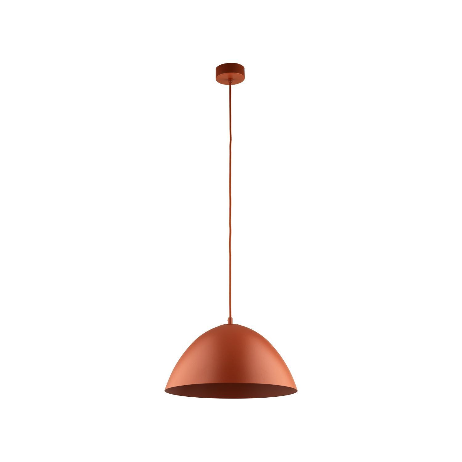Pendelleuchte rund Ø 34 cm H: max. 165 cm Rot Metall E27 Lampe, Deckenleuchte