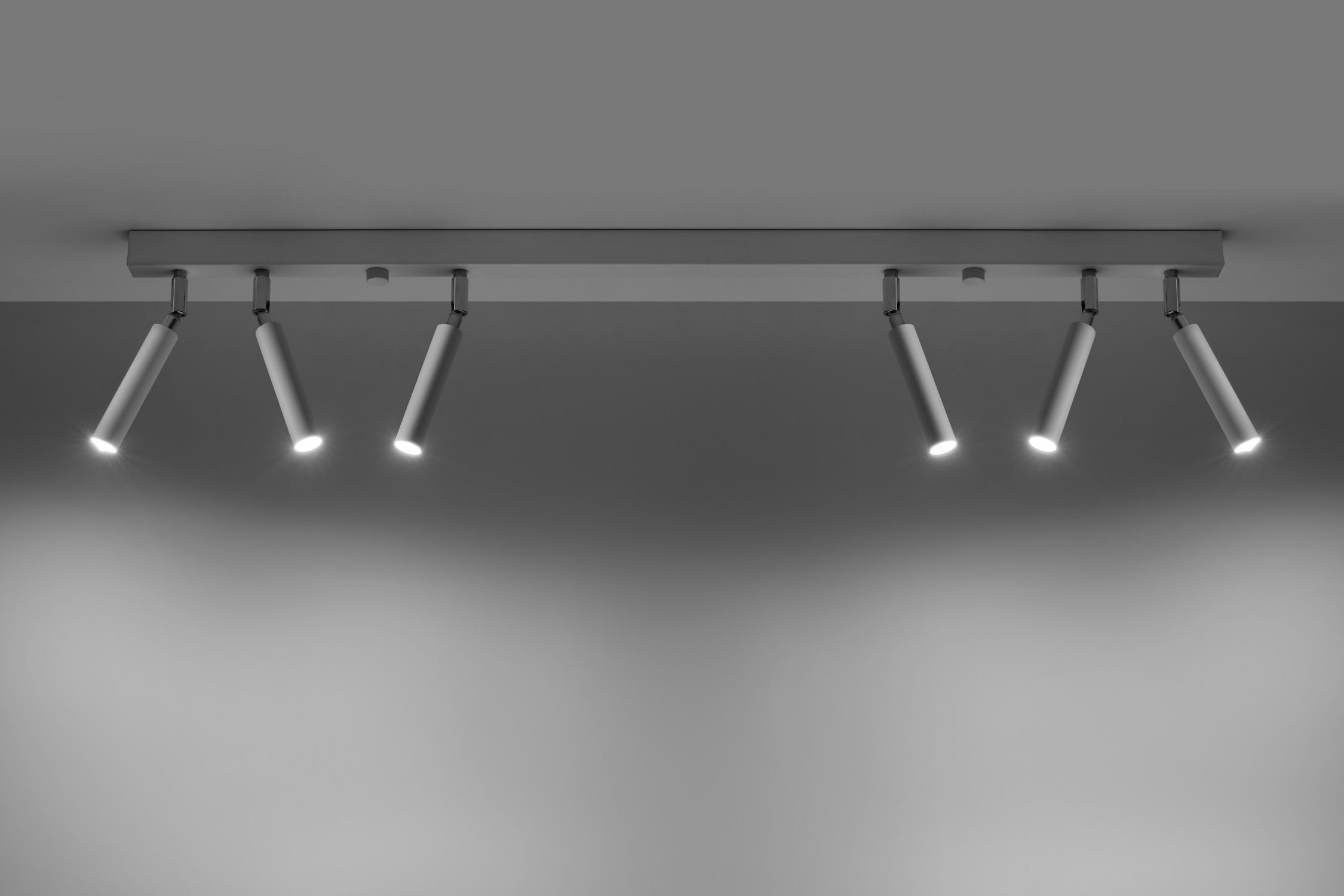 Spot Lampe blanche 6 flammes G9 100 cm de long orientable
