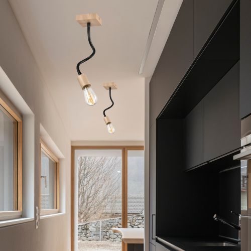Lampe de salon Plafonnier Salon Noir