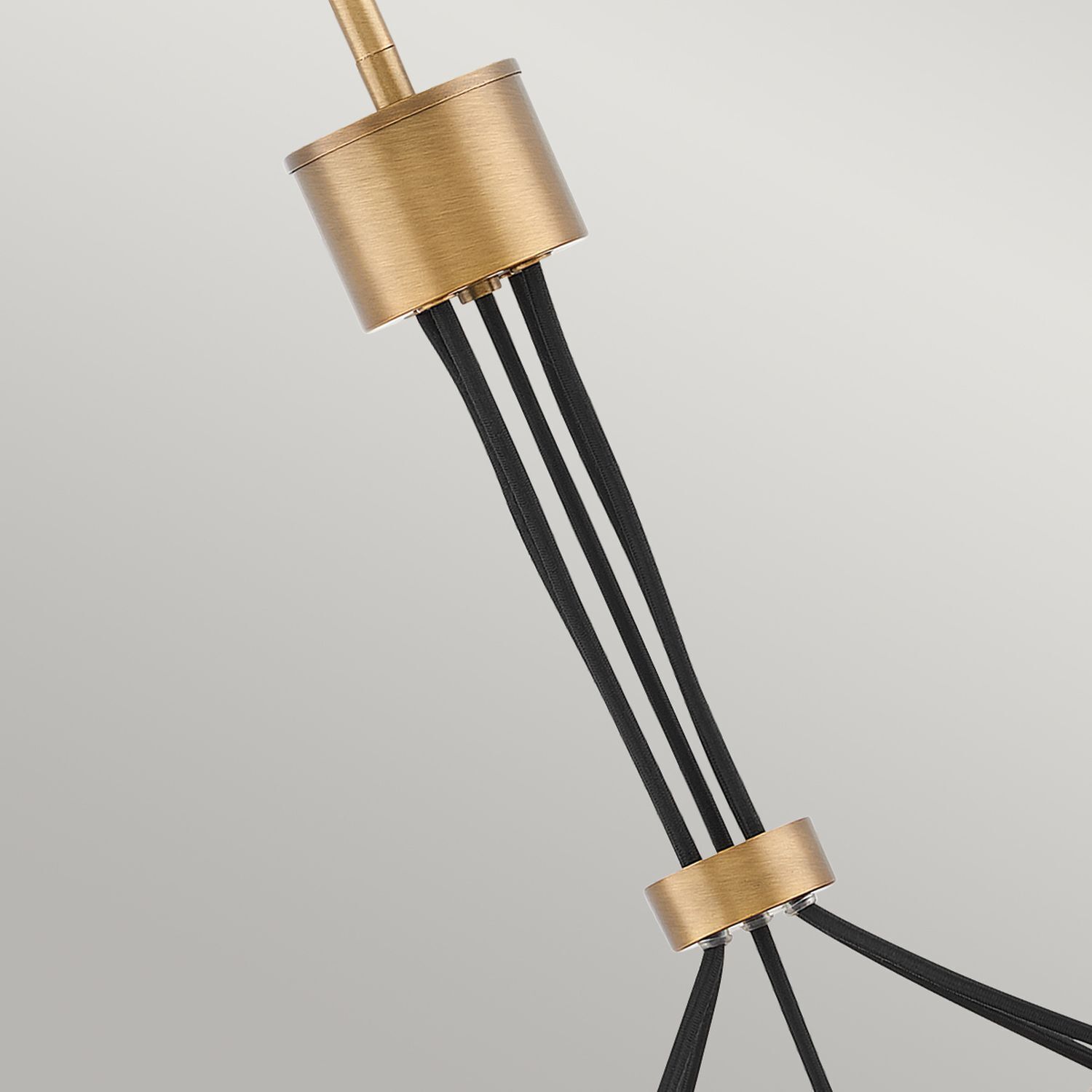 Lampe à suspendre métal E27 L : 77,8 cm réglable en hauteur en bronze