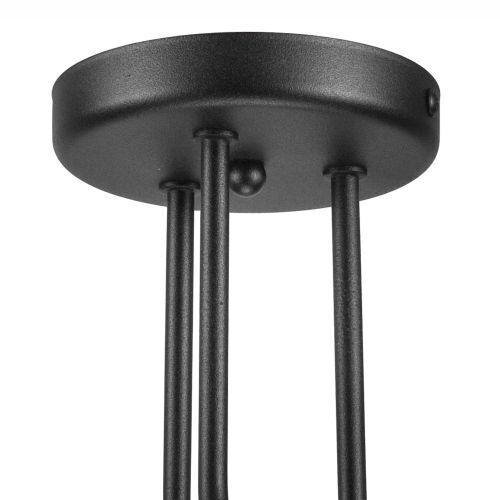 Plafonnier Salon Lampe d'intérieur Noir Métal