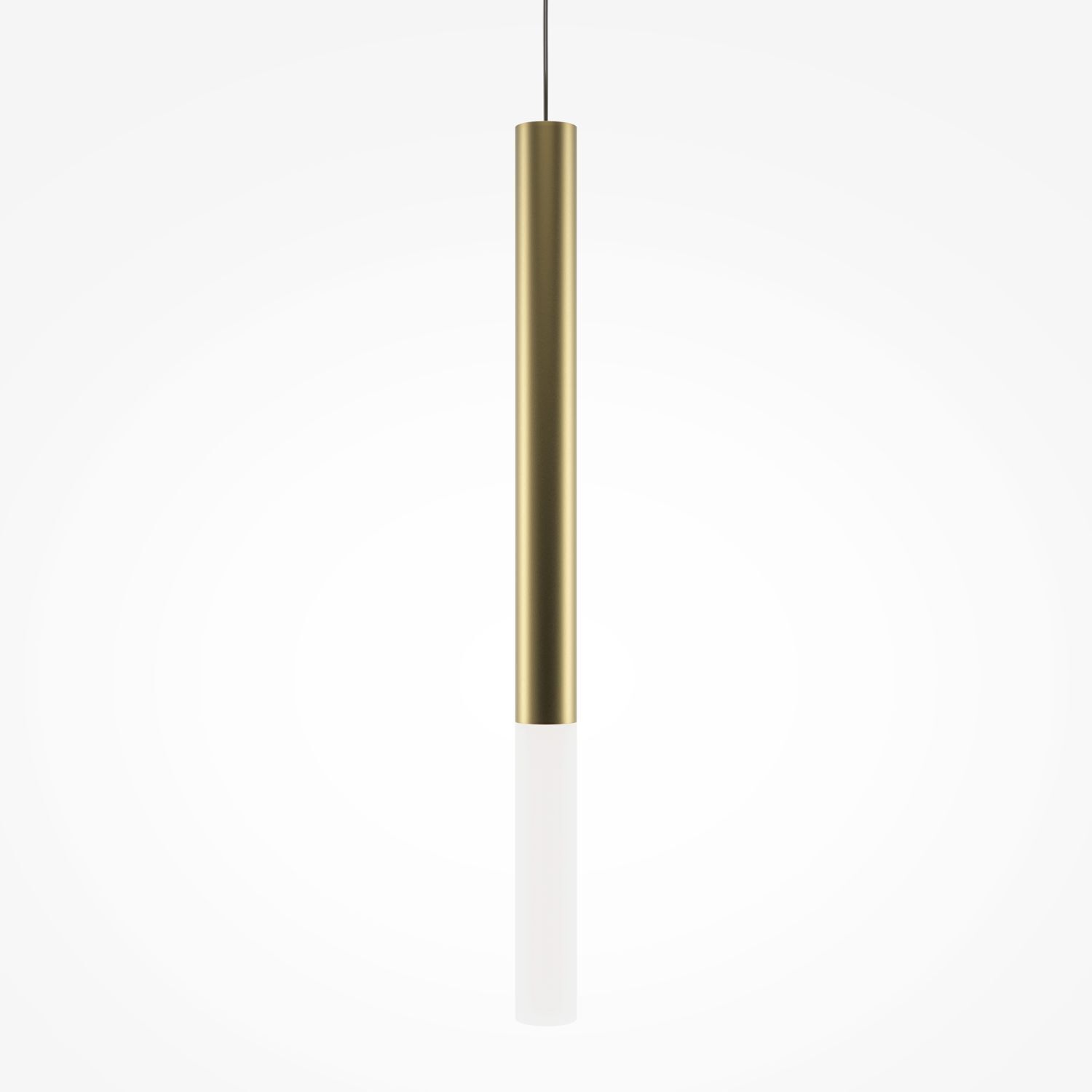 Suspension LED aluminium ronde D : 3 cm H : max. 345 cm