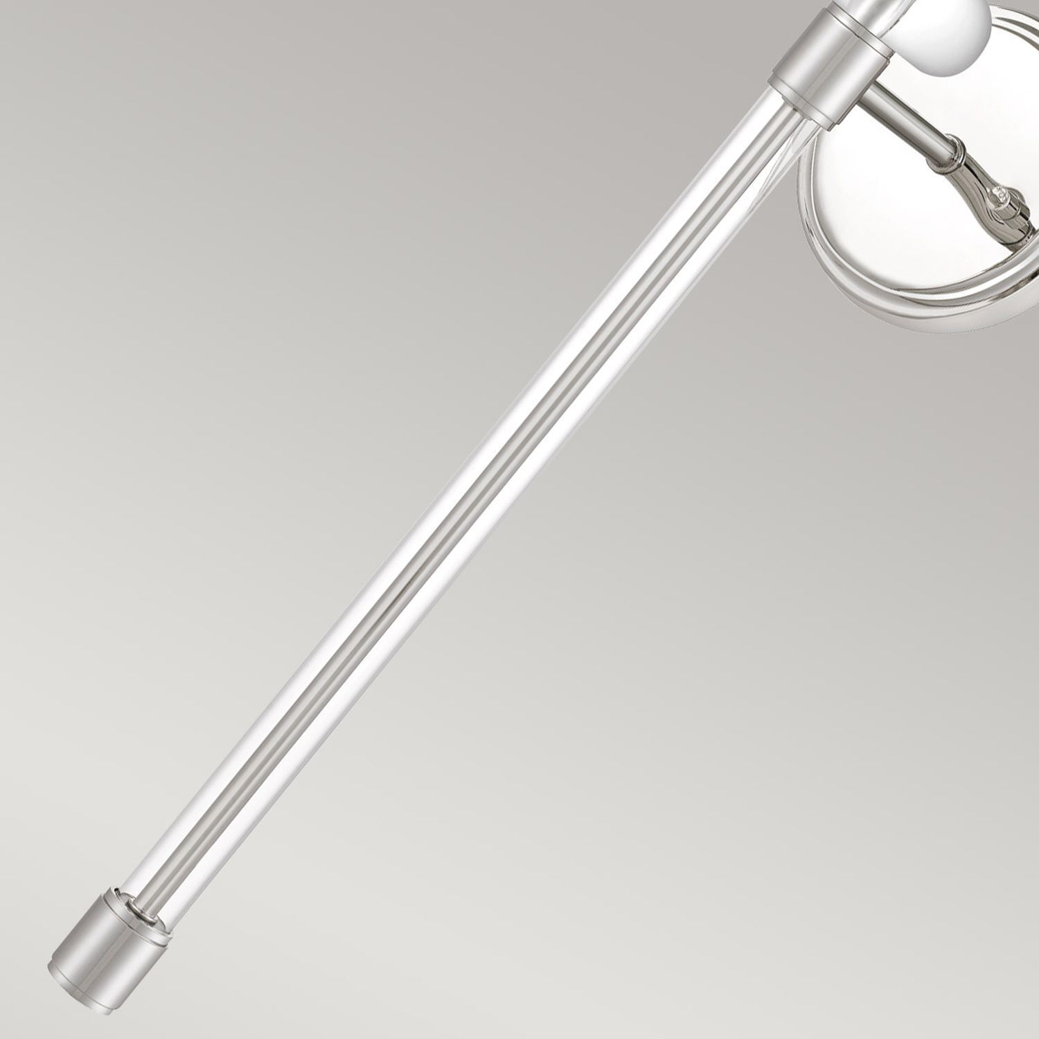 Applique Métal Tissu H : 67,6 cm en nickel poli blanc