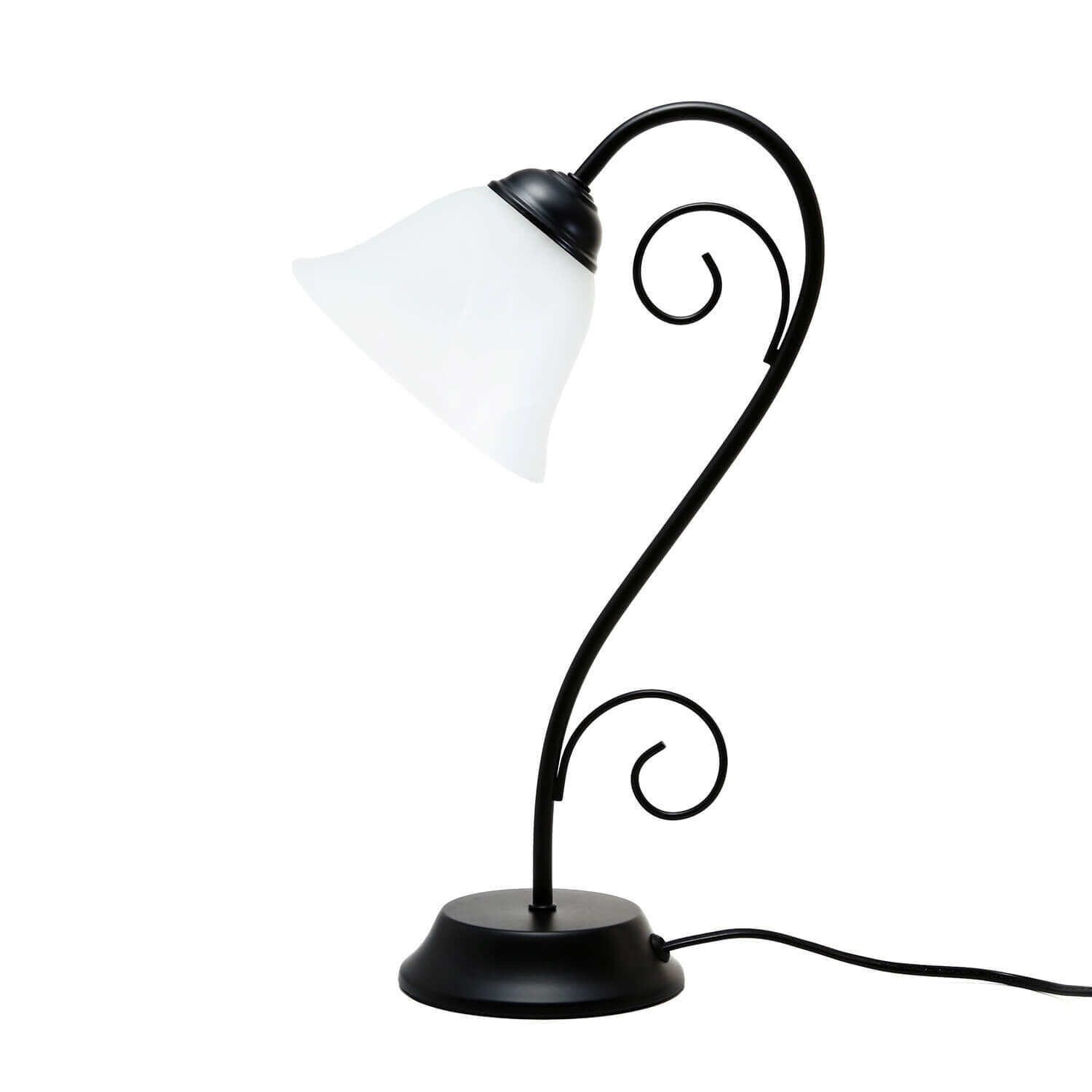 Lampe de table rustique noir albâtre H:43cm ATHEN