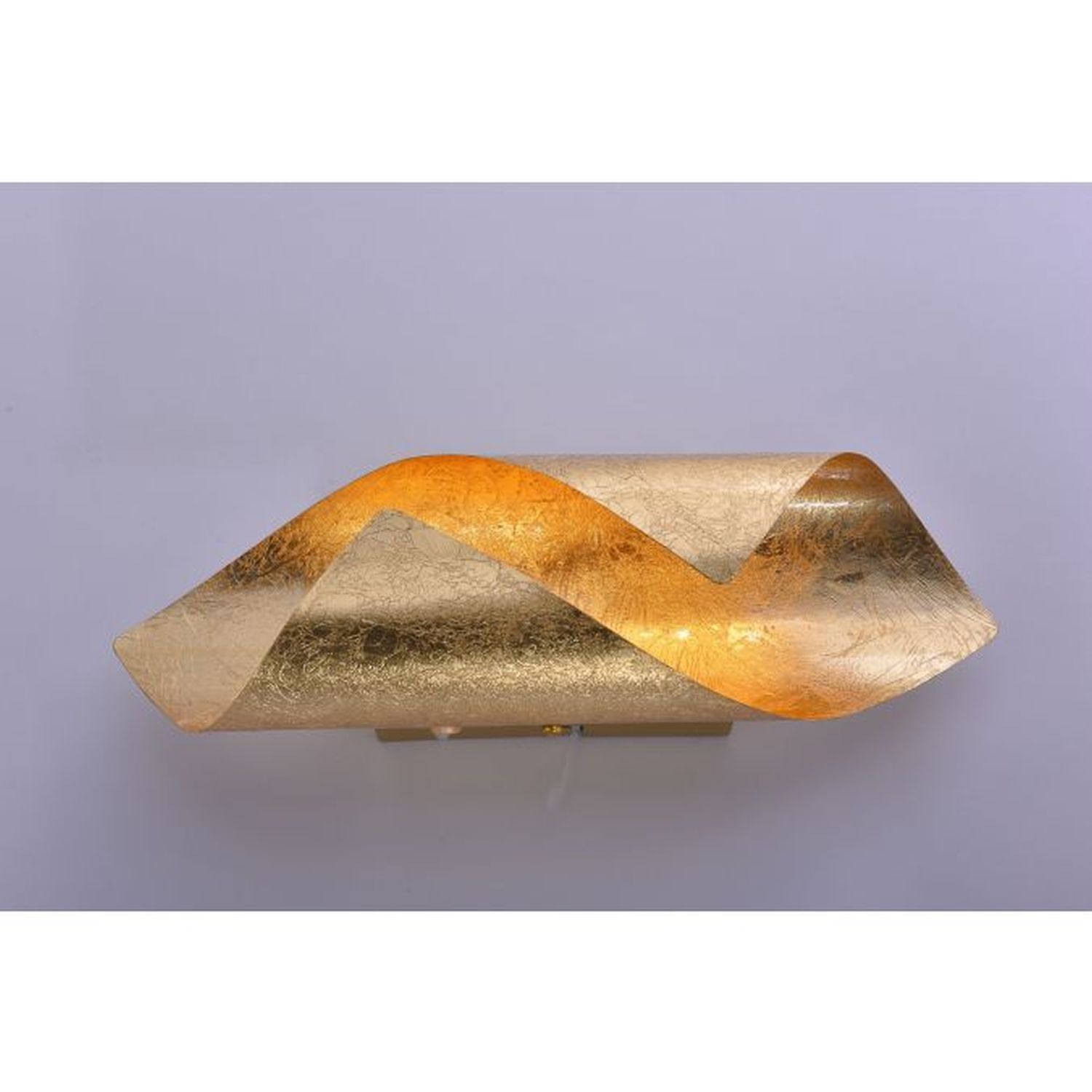 Applique murale LED de style Interrupteur 3000 K en feuille d'or