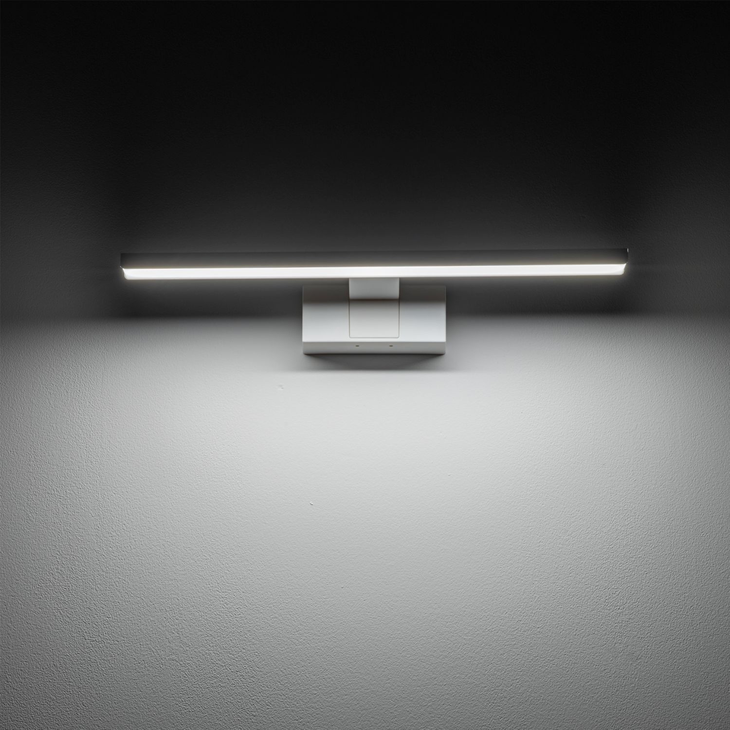Lampe LED pour miroir blanc neutre 4000 K 650 lm IP44 blanc