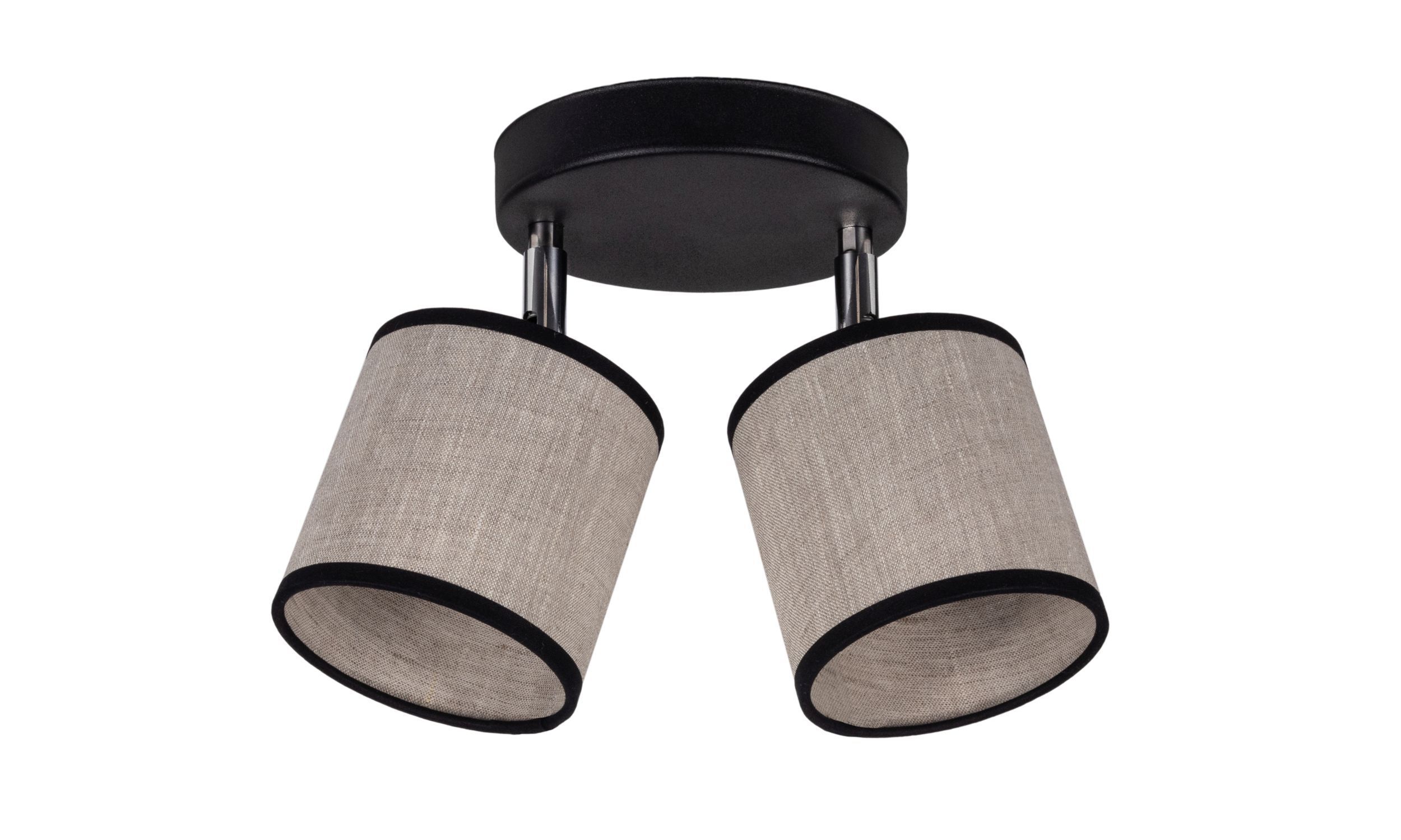 Plafonnier orientable tissu anti-éblouissant E14 2-flmg Lampe, Gerät, Deckenventilator, Elektrisches Gerät