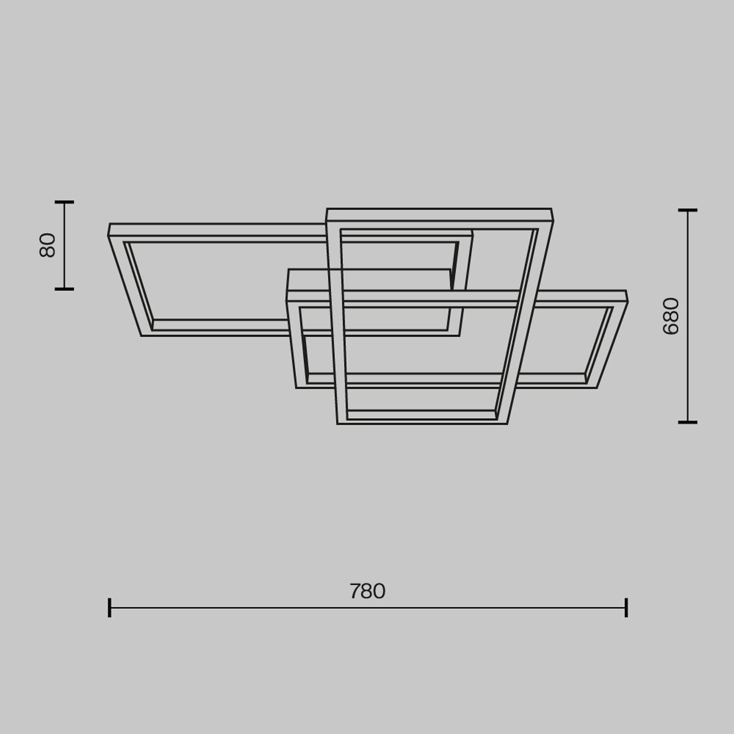 Plafonnier LED Métal doré 4300 lm Moderne TANJA