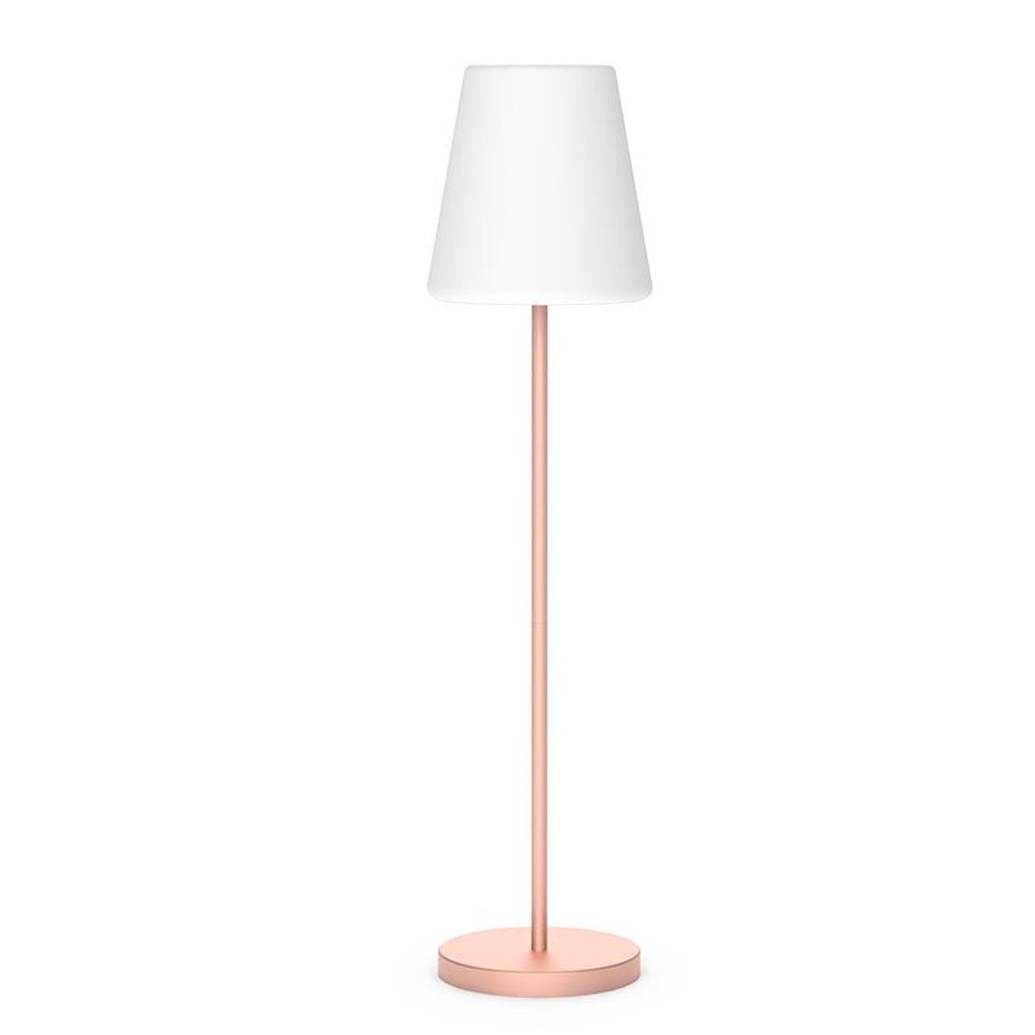 Lampadaire solaire LED 177 cm changement de couleur rose blanc IP65
