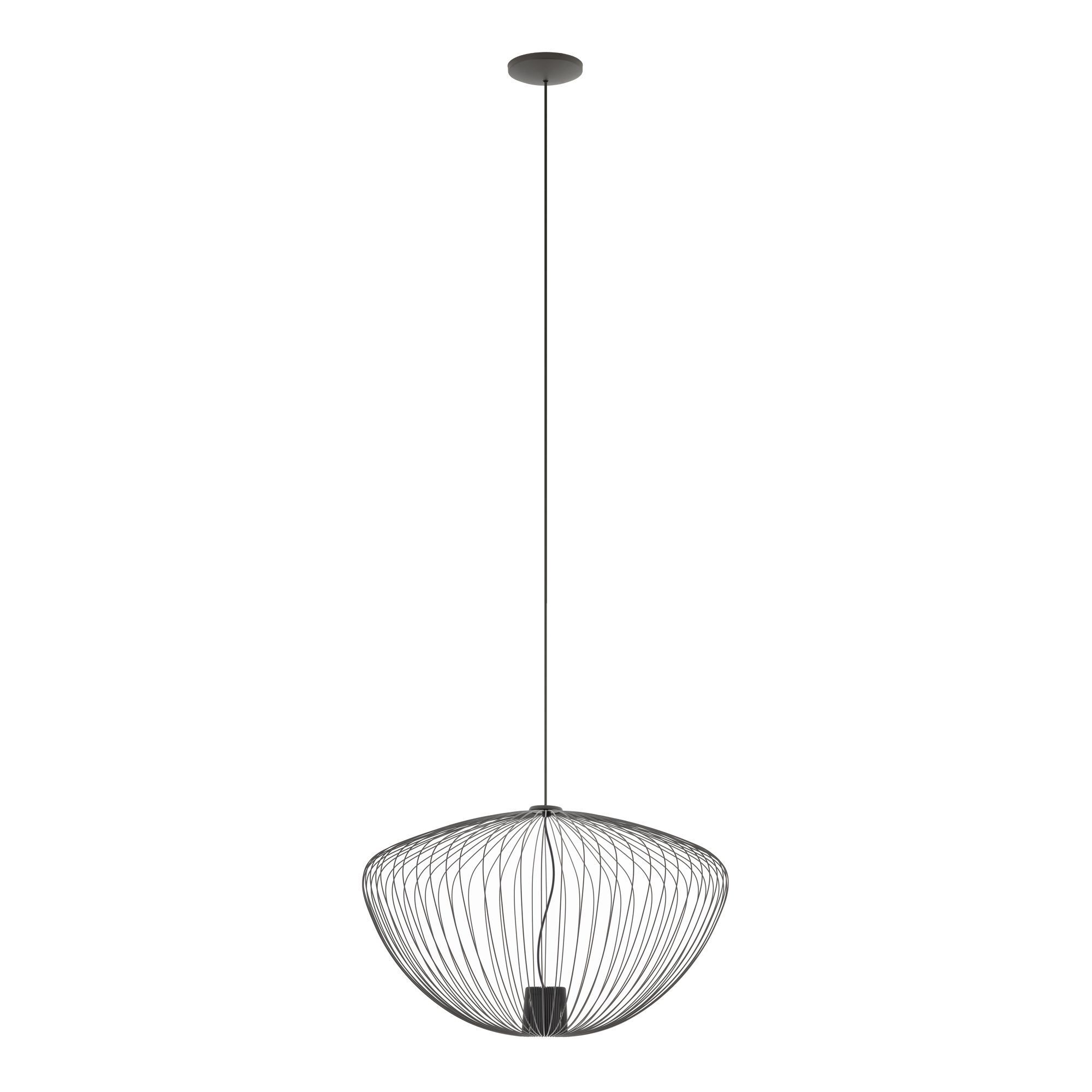 hängelampe, metall, schwarz, spinnennetz-Design, pendel