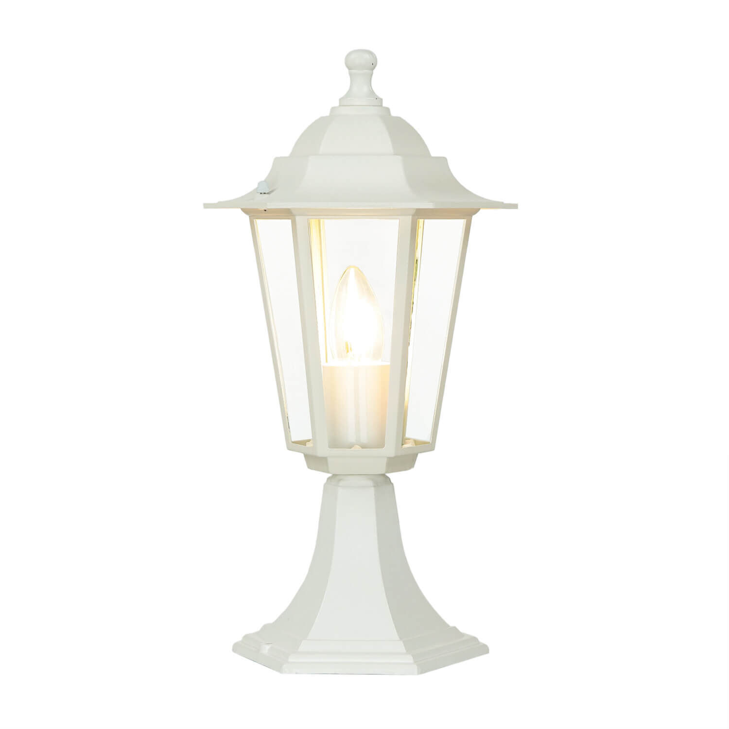 Socle Lampe d'allée Jardin PARIS Blanc IP44 rustique Lampe, Lampenschirm