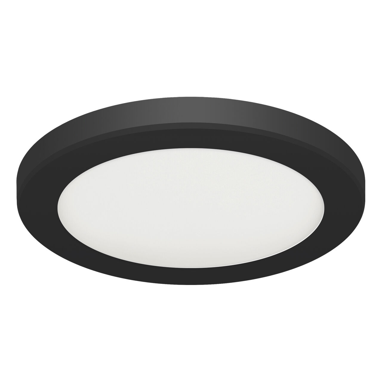 Lampe de plafonnier LED noire encastrée en saillie D : 29,8 cm
