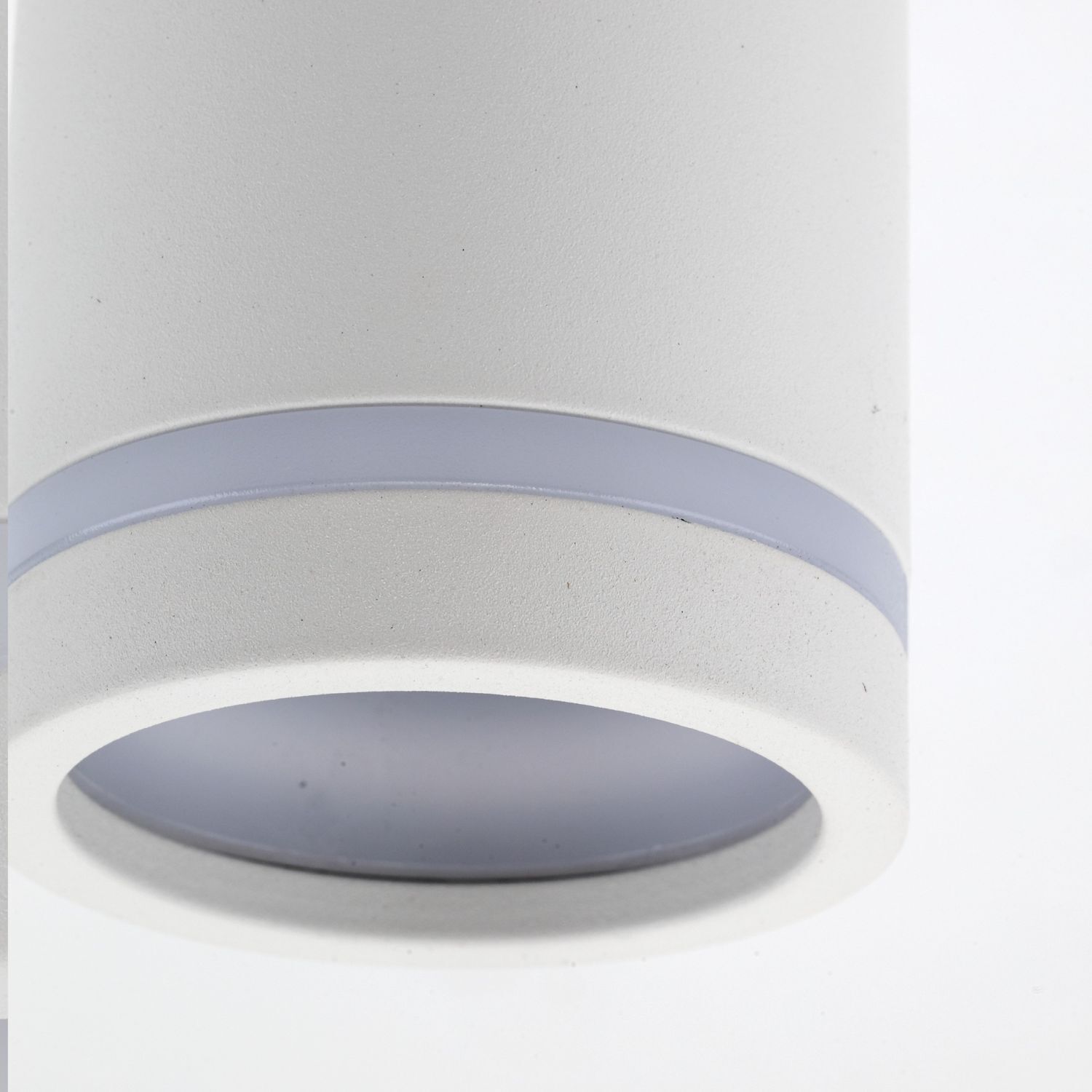 Spot Lampe plafond métal GU10 Ø 5,5 cm H : 11 cm apparent blanc Deckenleuchte, Zylinder