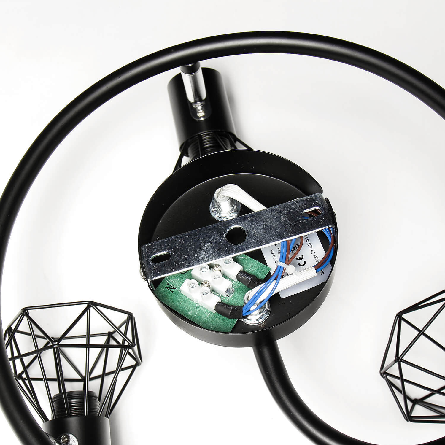 Spot géométrique noir métal rétro polyvalent MIA Elektrisches Gerät, Mikrofon