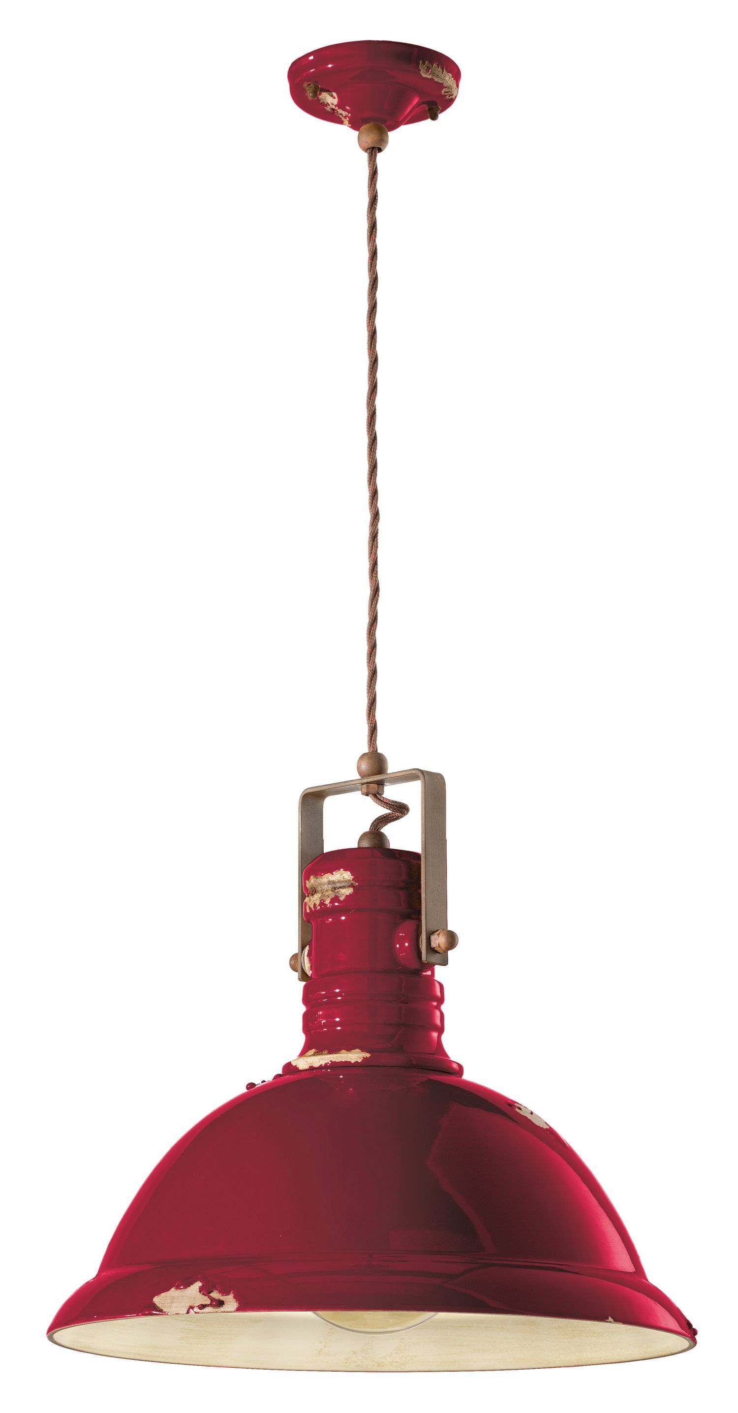 Suspension métal céramique E27 Ø 40 cm H : max. 156 cm