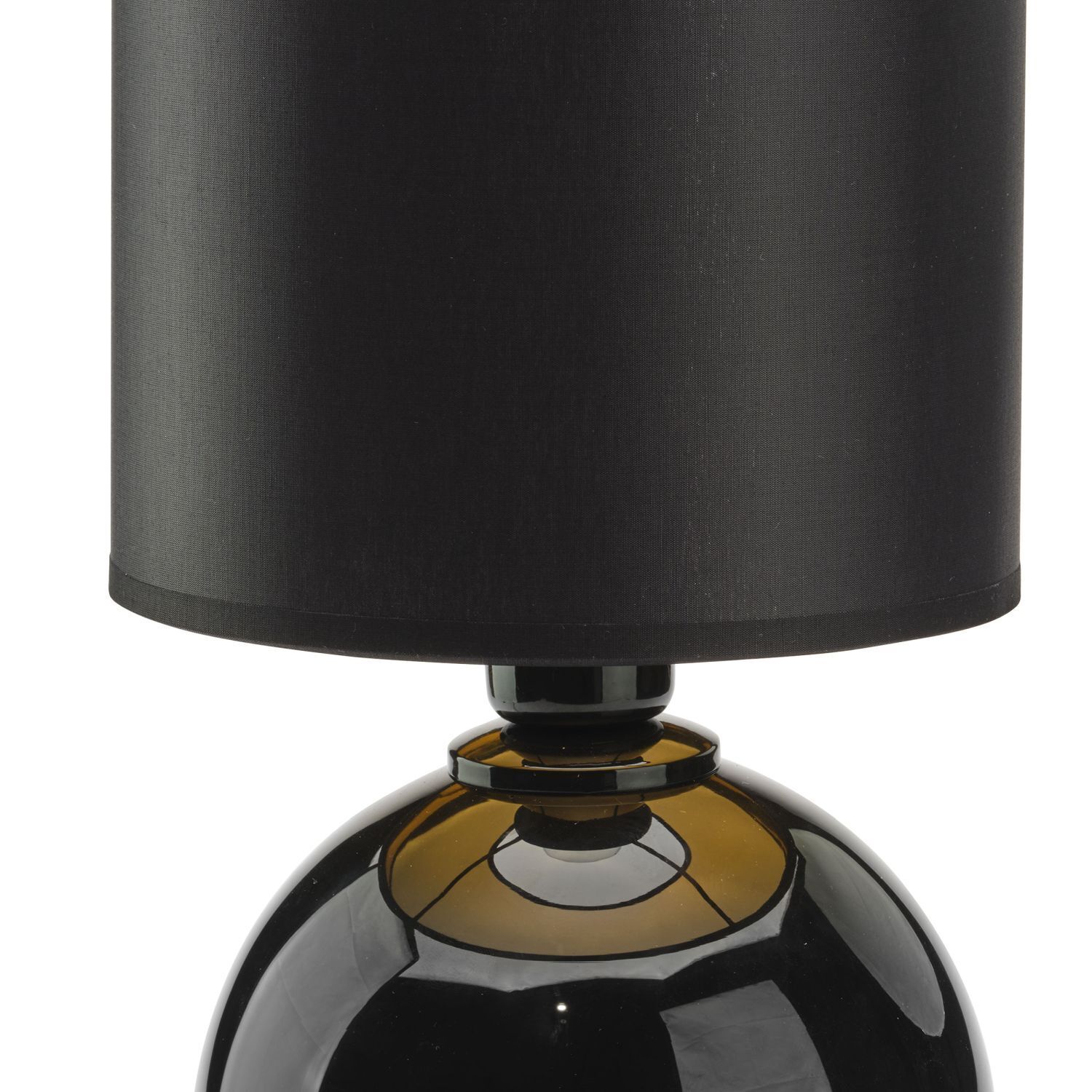 Lampe de chevet moderne noir or E27 36 cm