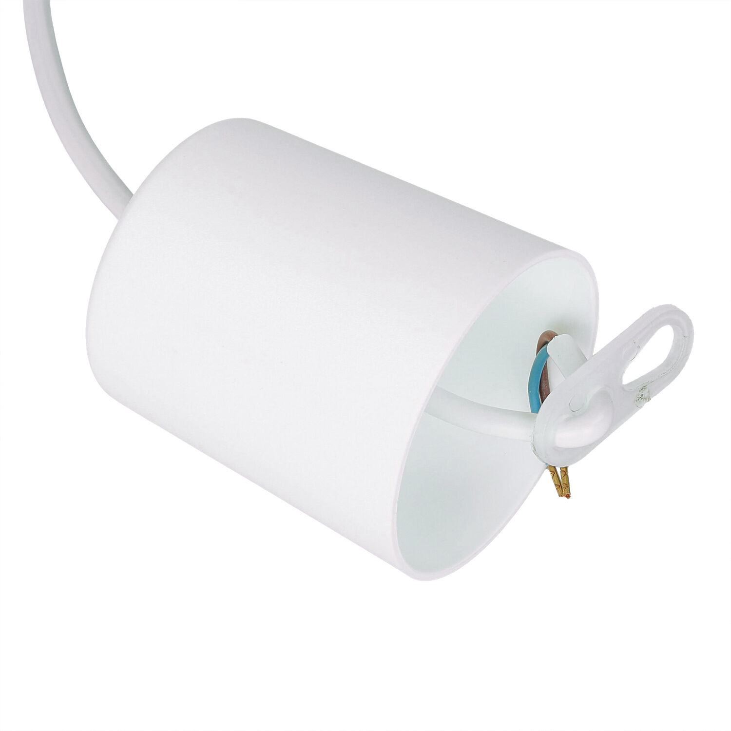 Lampe à suspendre Enfants Métal Tissu E27 Blanc Bleu Papier, Adapter, Elektronik, Handtuch