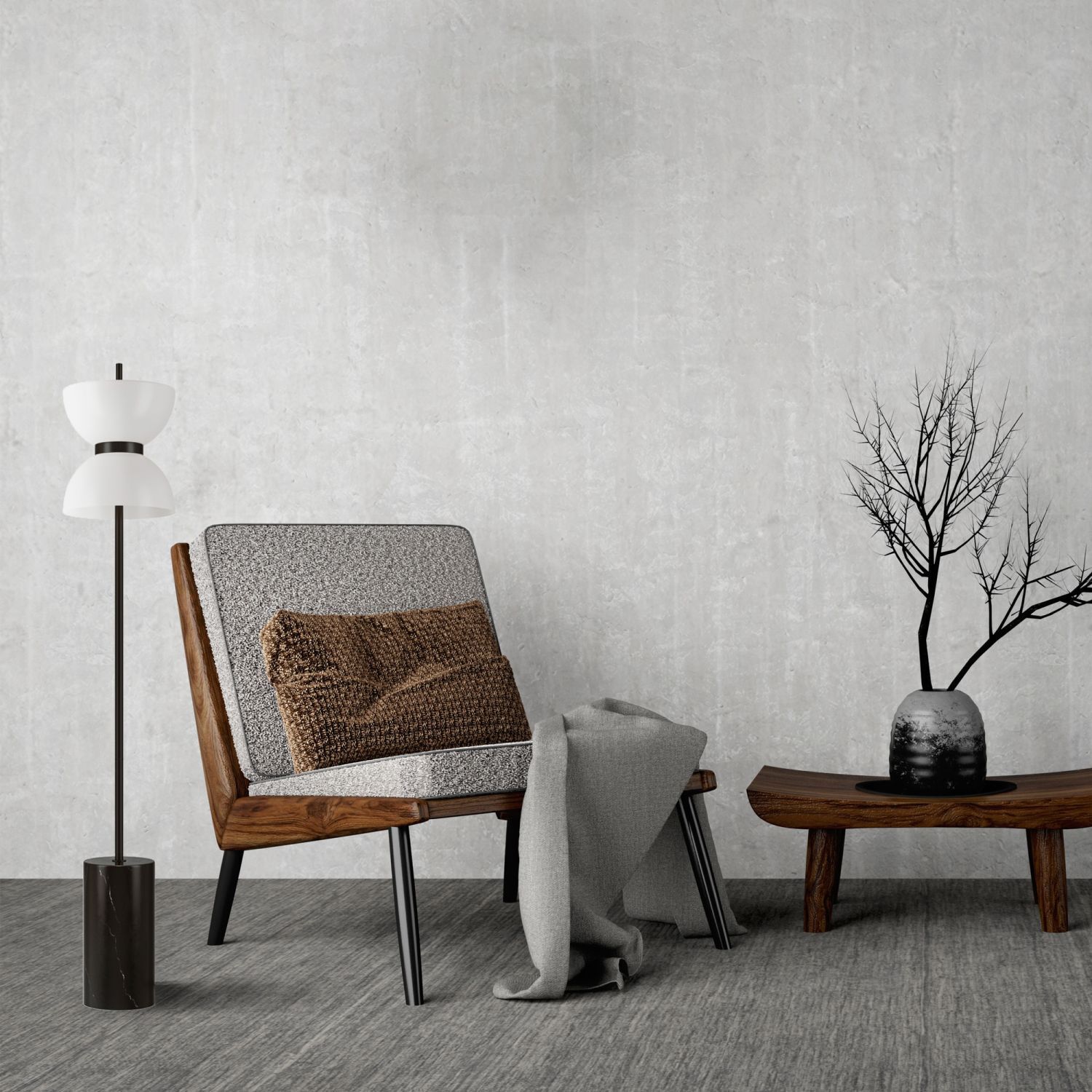 Lampe, Mobiliar, Stuhl