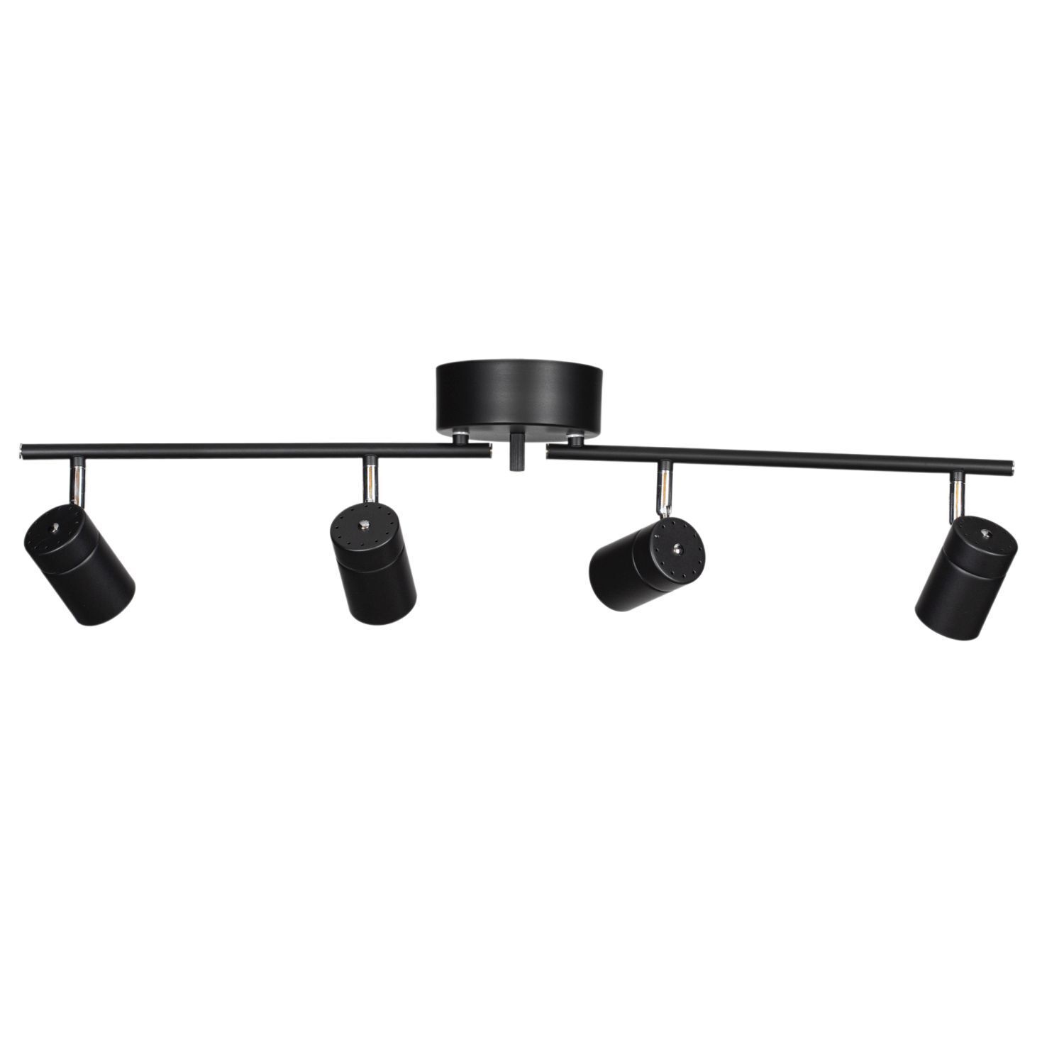 Projecteur de plafond 4 flammes GU10 83 cm de long noir métal Beleuchtung