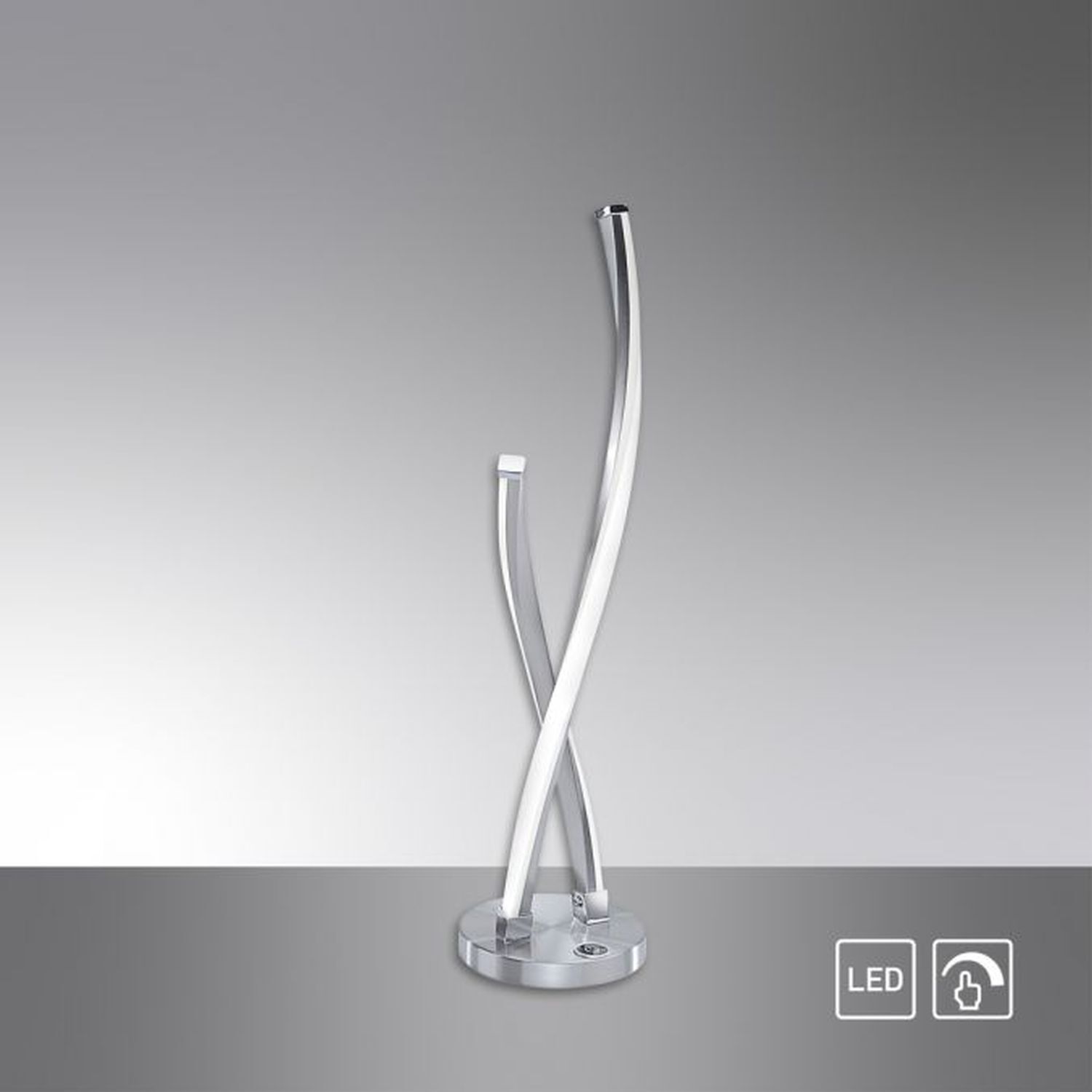 Lampe de table LED stylée en acier 13 W dimmable Touch