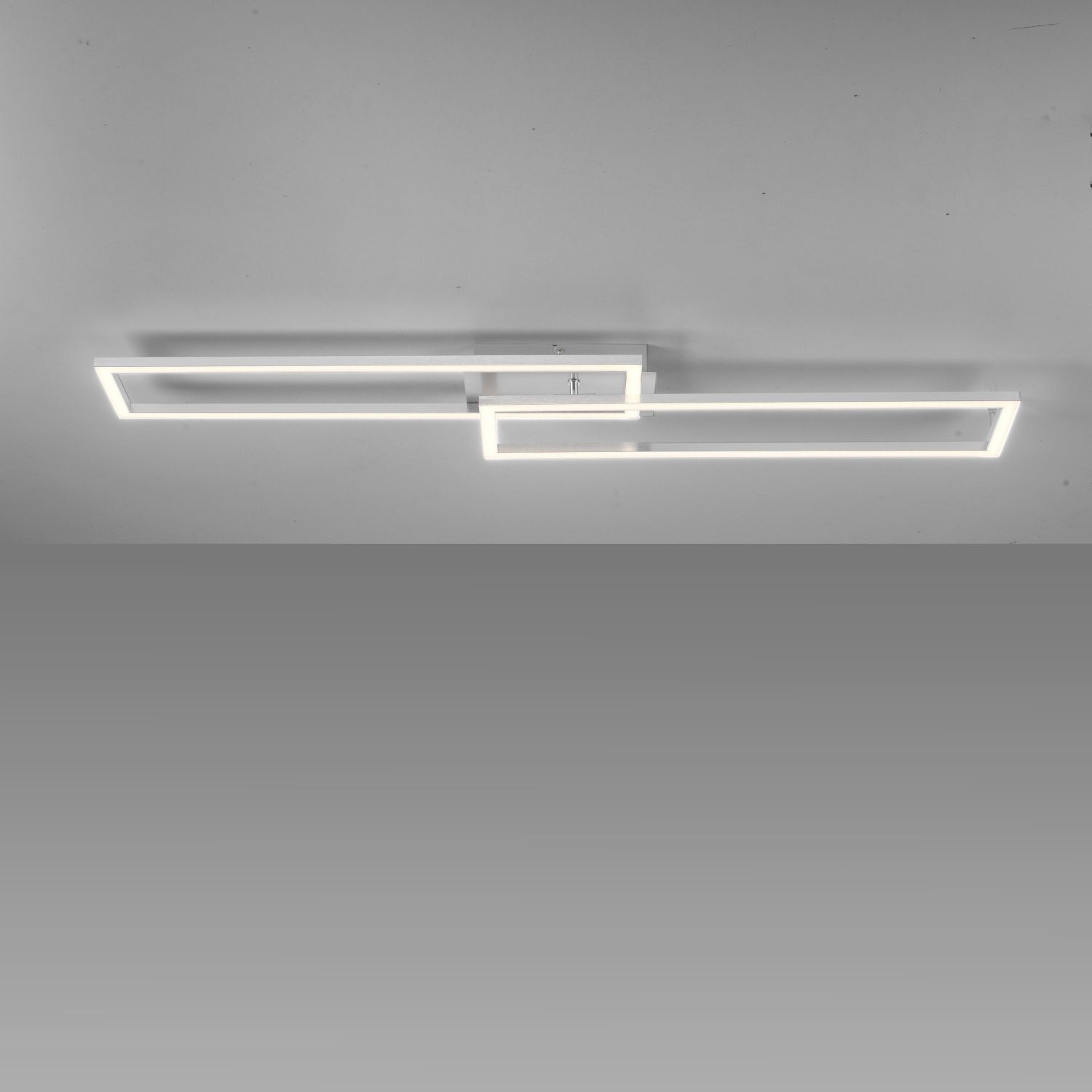 Plafonnier LED à intensité variable en acier 3000 K L:102 cm
