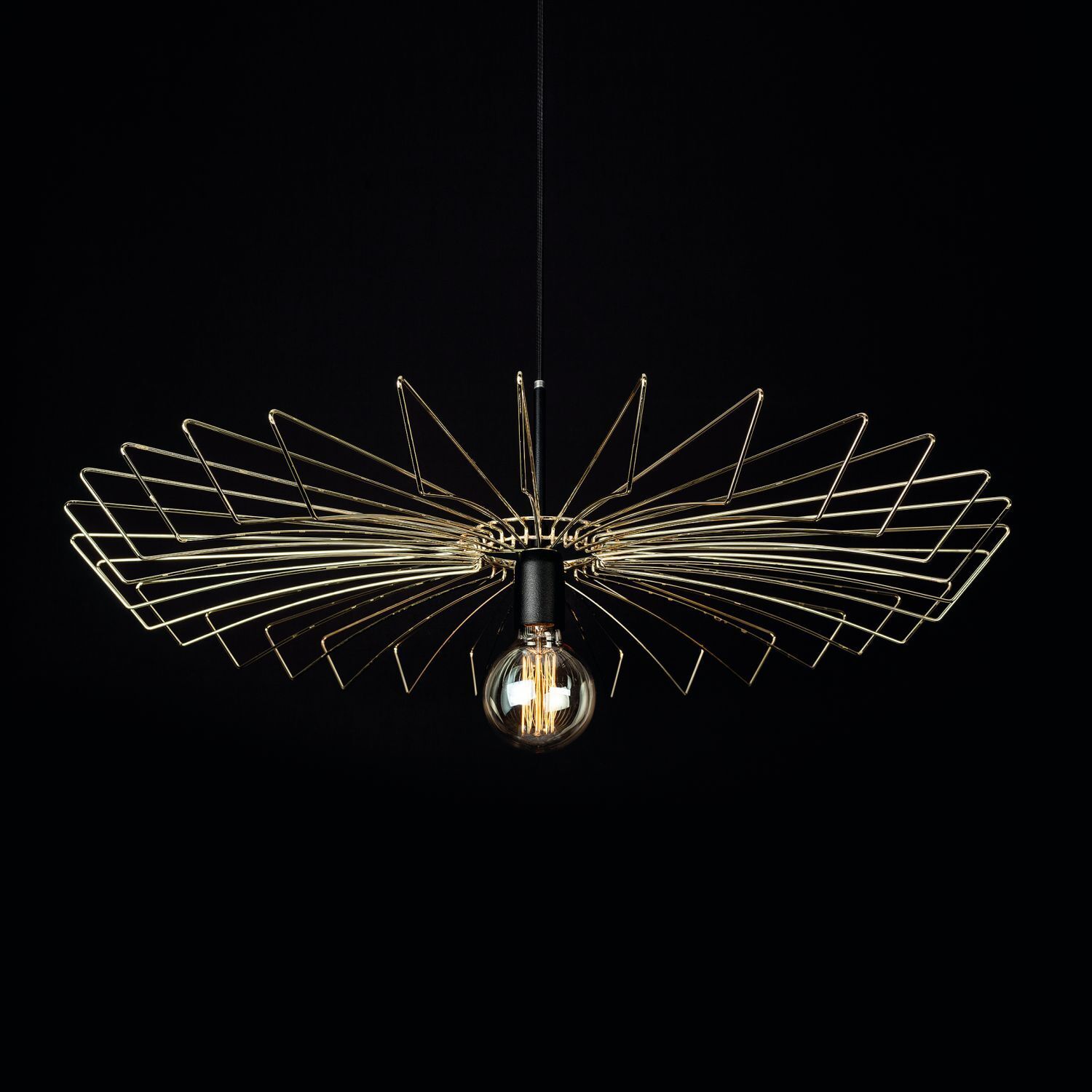 Lampe à suspendre ELLA or laiton véritable Lampe de salon Leuchter, Lampe, Leuchte