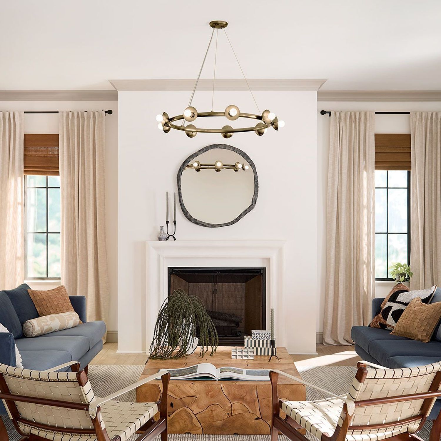 Lampe à suspendre métal ronde D : 87,6 cm H : max. 185,5 cm E14 Dekoration für Zuhause, Drinnen, Innenarchitektur, Wohnzimmer, Tabelle