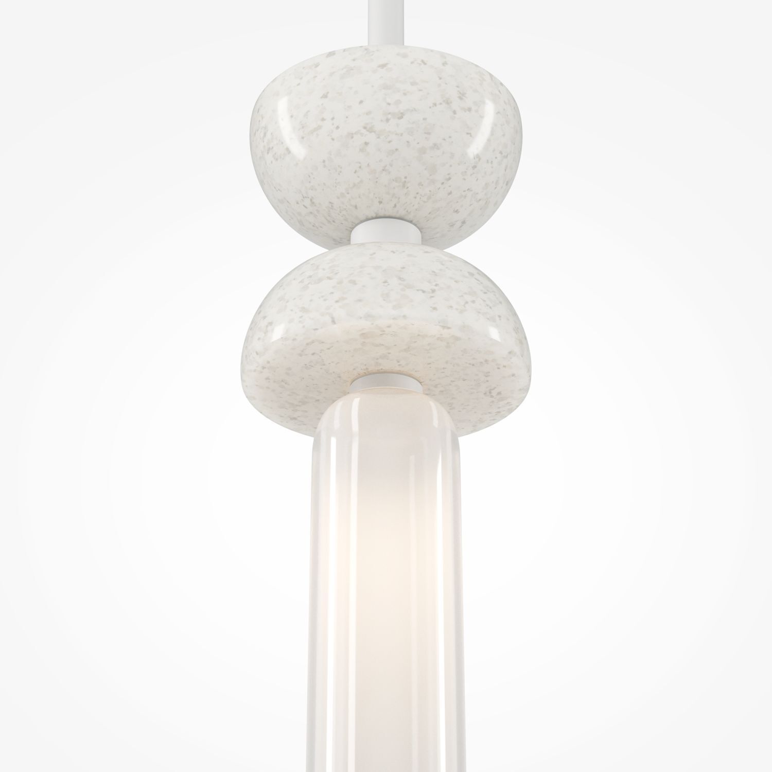 Lampe à suspendre métal verre G9 D : 10 cm rond Moderne MARIA
