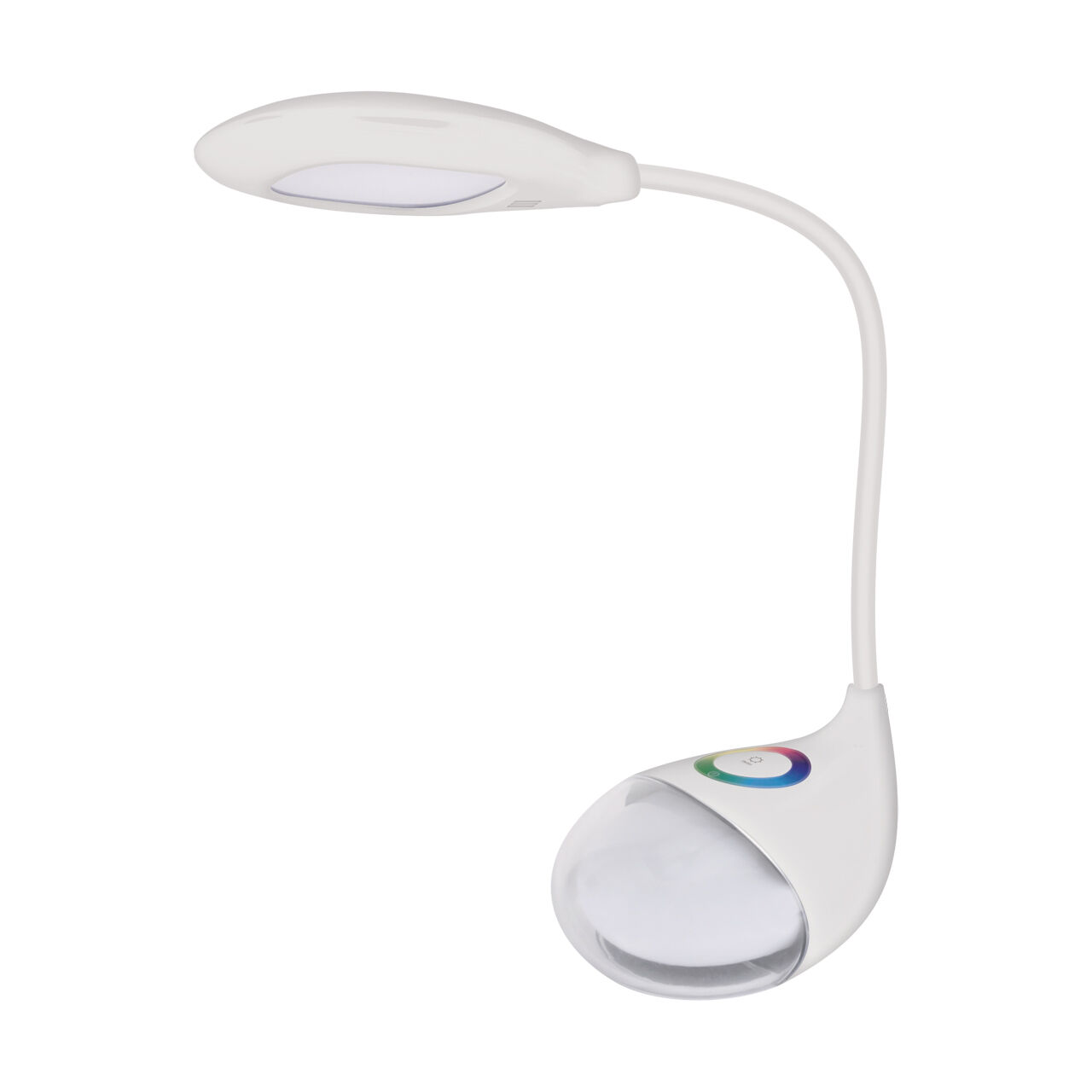 Lampe de bureau LED Touch Dimmer Bras flexible 32 cm Blanc