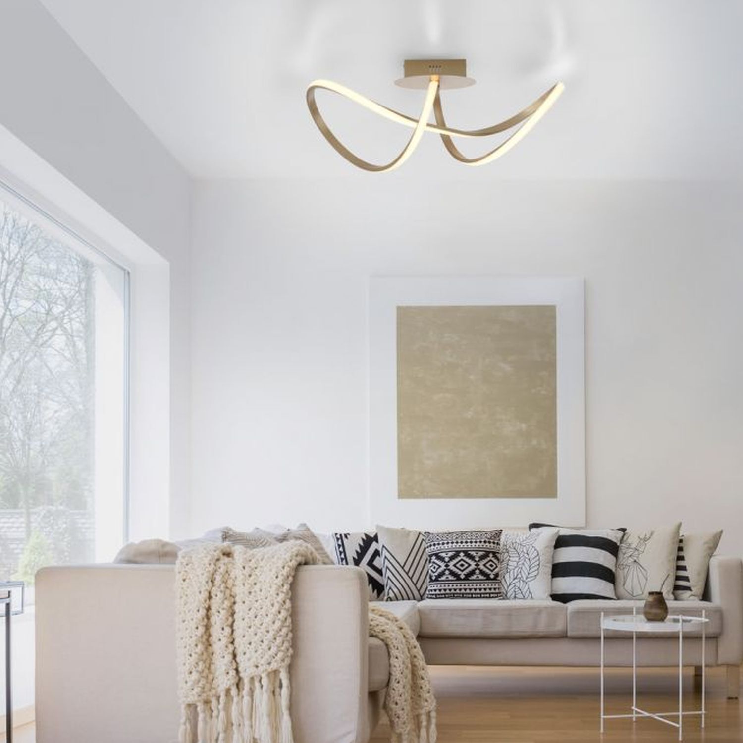 Dekoration für Zuhause, Couch, Mobiliar, Wohnzimmer, Kronleuchter