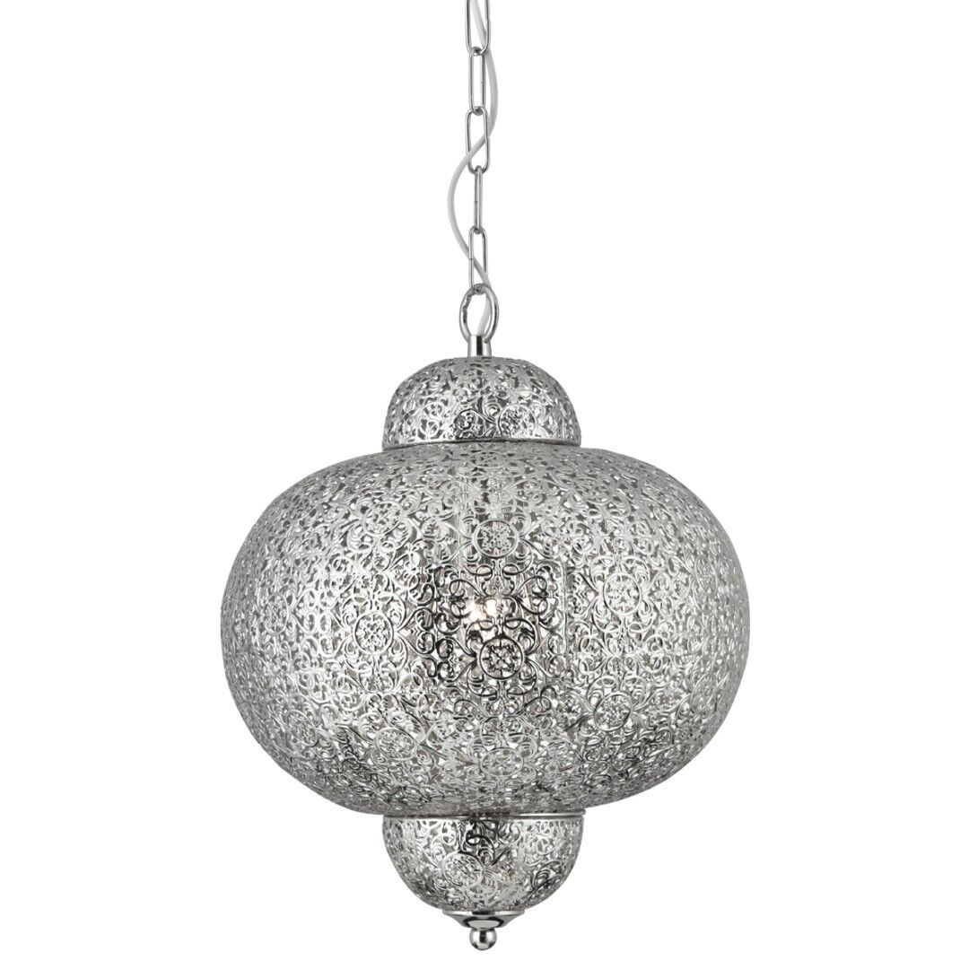 Suspension orientale MOROCCAN en argent