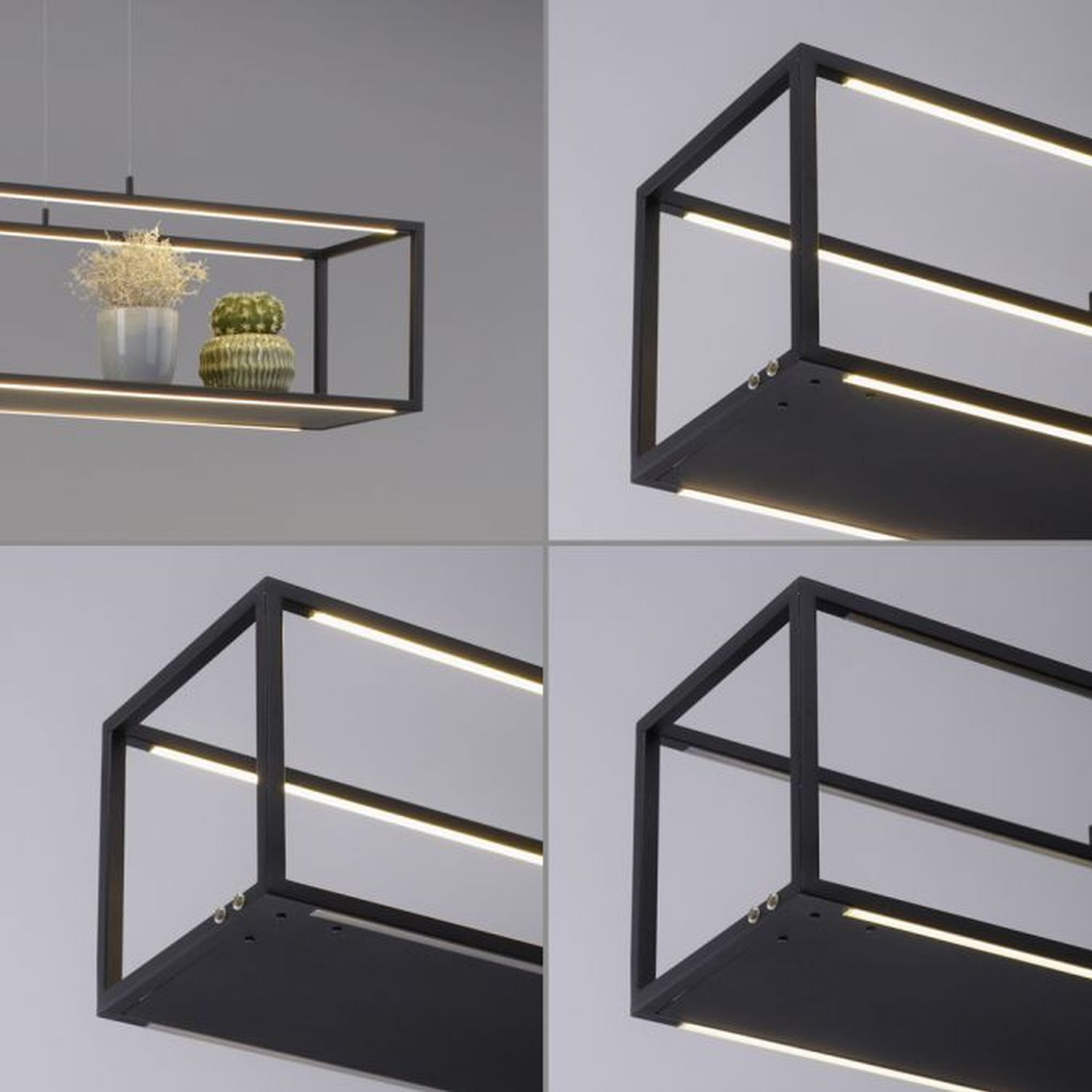 Lampe LED noire à intensité variable Touch 105 cm Mémoire Handlauf, Architektur, Balkon, Gebäude