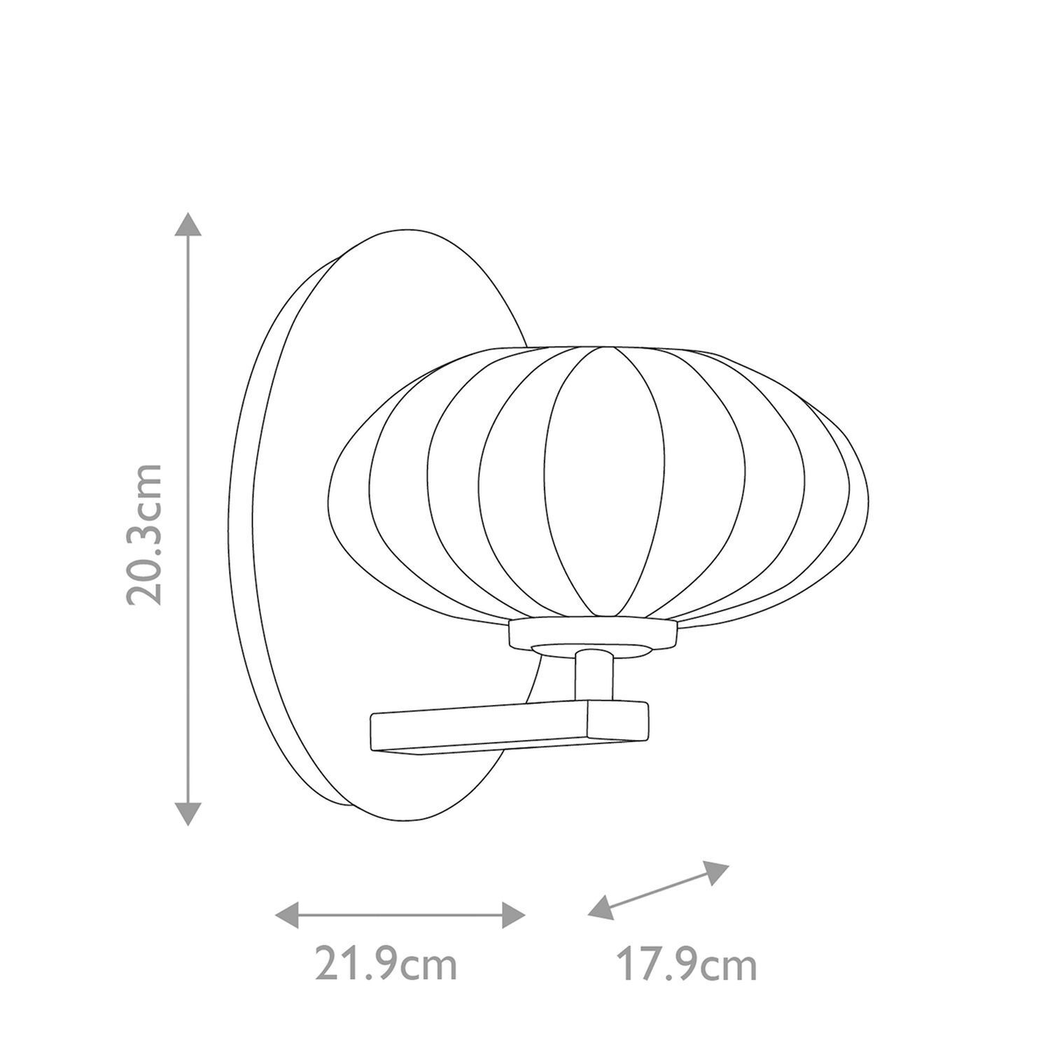 Luminaire de salle de bain mural LED G9 IP44 H : 20,3 cm en or blanc