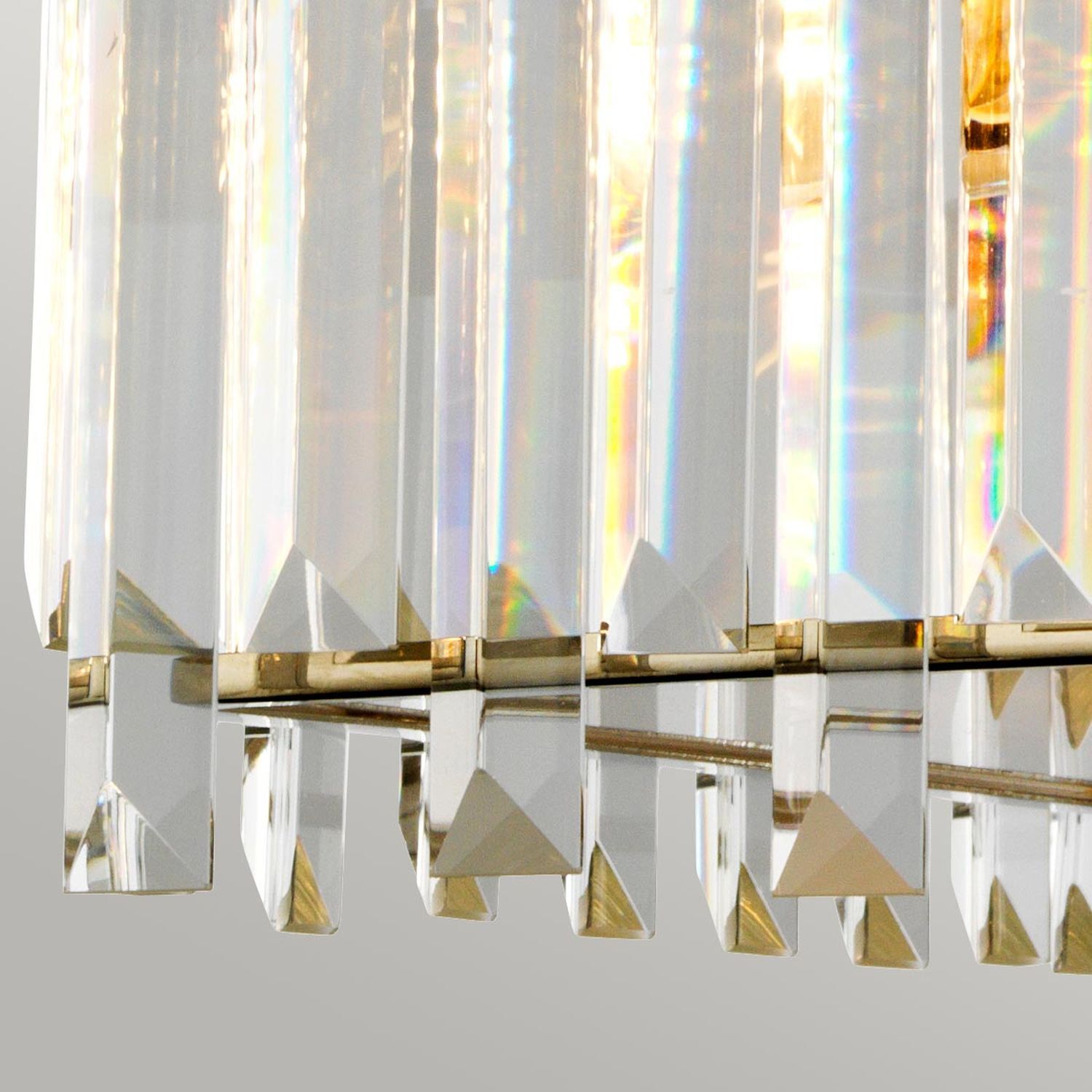 Hängeleuchte Kristall 4x E27 47 cm breit höhenverstellbar Kristall, Hängelampe, Chandelier, Kristallglas, Glaskristalle