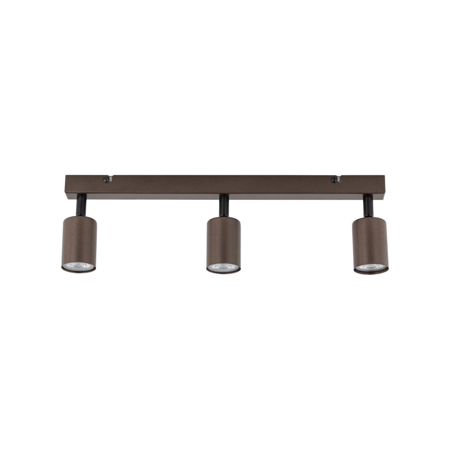 Plafonnier 3 flammes métal brun 60 cm GU10 orientable