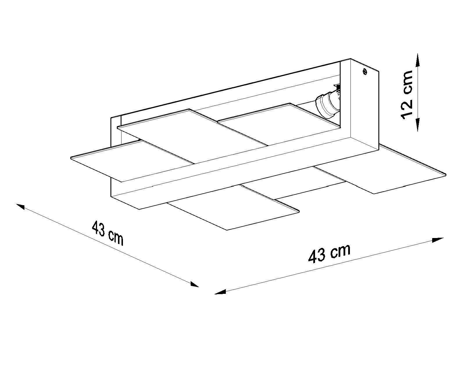Plafonnier LEDA en blanc 2flmg CAD-Diagramm, Diagramm, Handlung