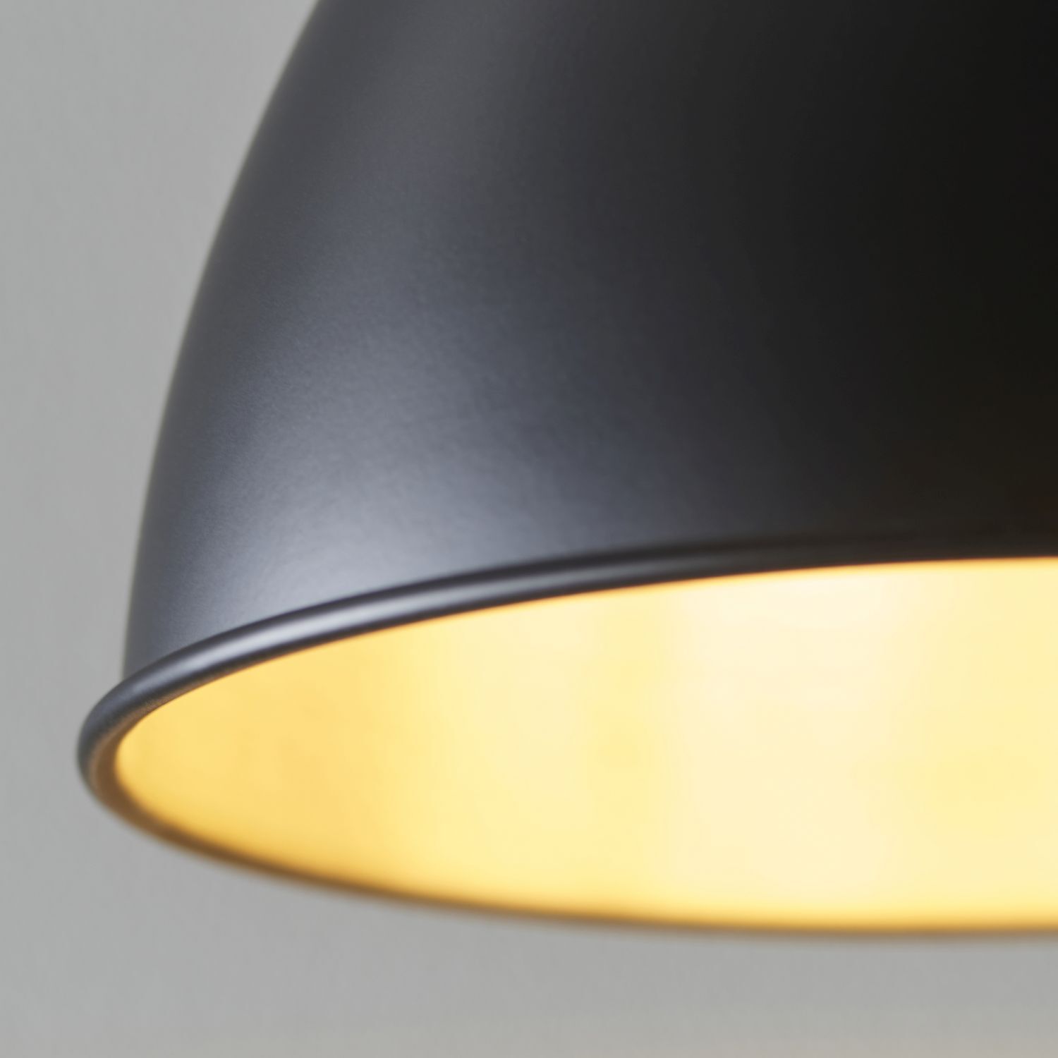 Suspension E27 noir étain antique Ø 23,5 cm métal vintage